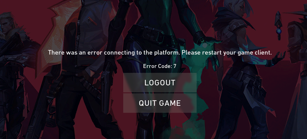 Error al conectarse a la plataforma, código de error 43
