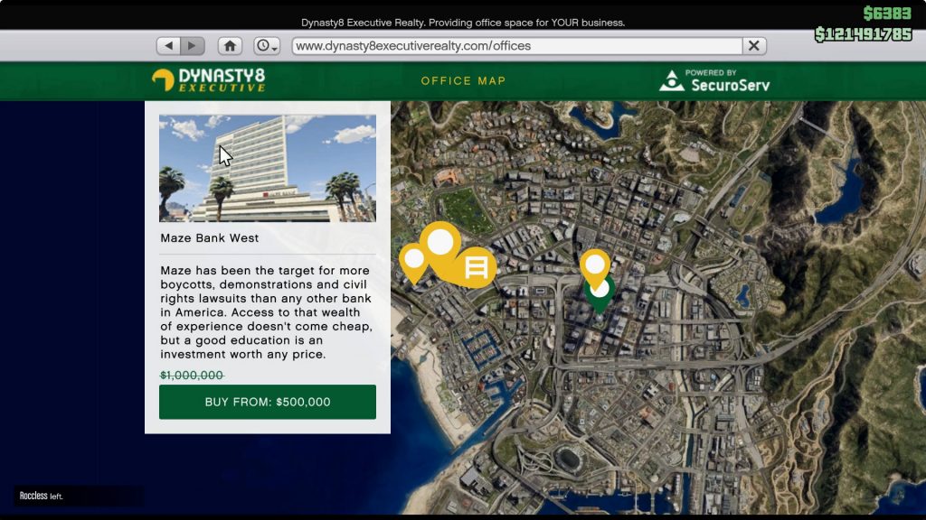 Maze Bank West: $ 1 millón