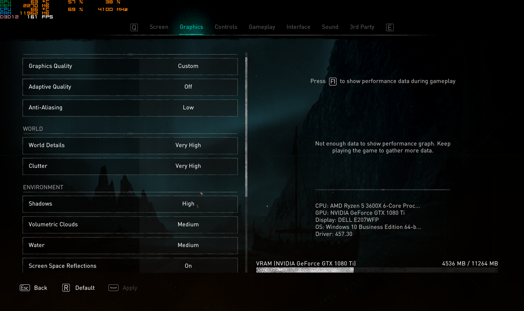 Configuración de Assassins Creed Valhalla para PC