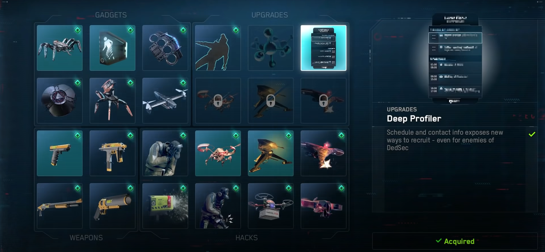 Gadgets de Watch Dogs Legion