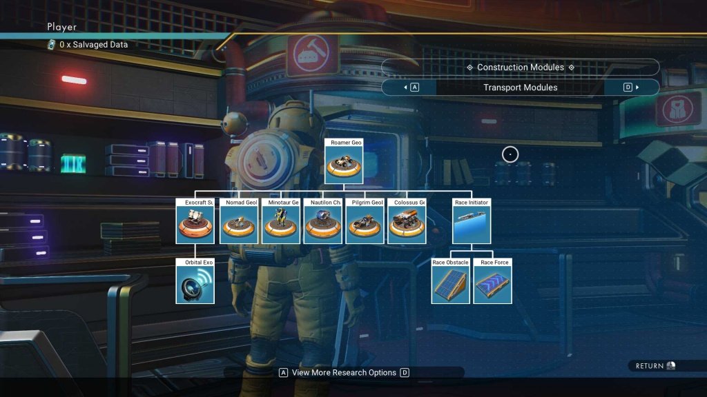 Cómo desbloquear exocrafts en No Man's Sky 
