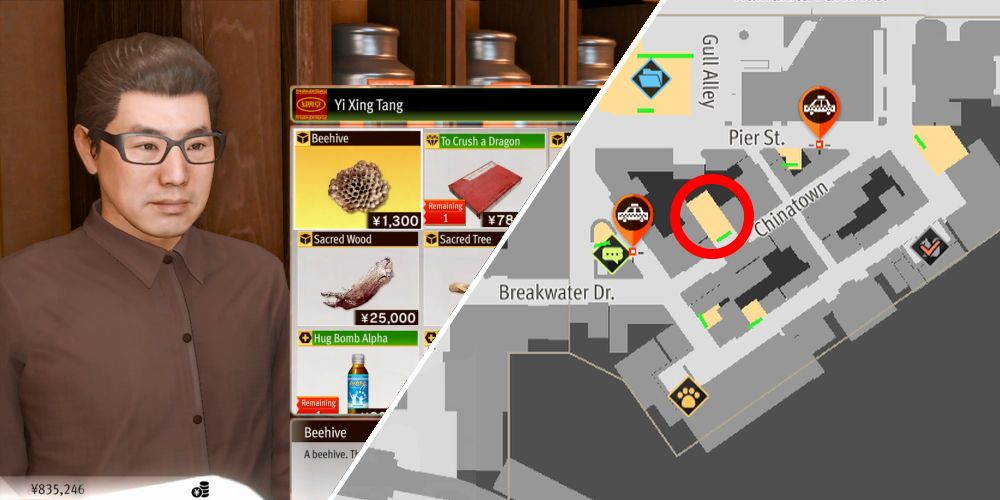 Lost Judgment: la tienda de Yi Xing Tang