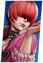 Retrato en miniatura del personaje de Shermie a través del sitio web oficial de SNK King Of Fighters 15.