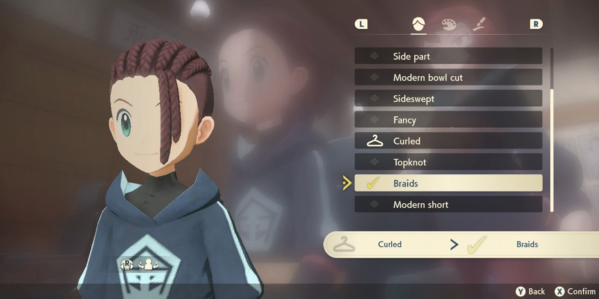 personaje masculino con peinado de trenzas
