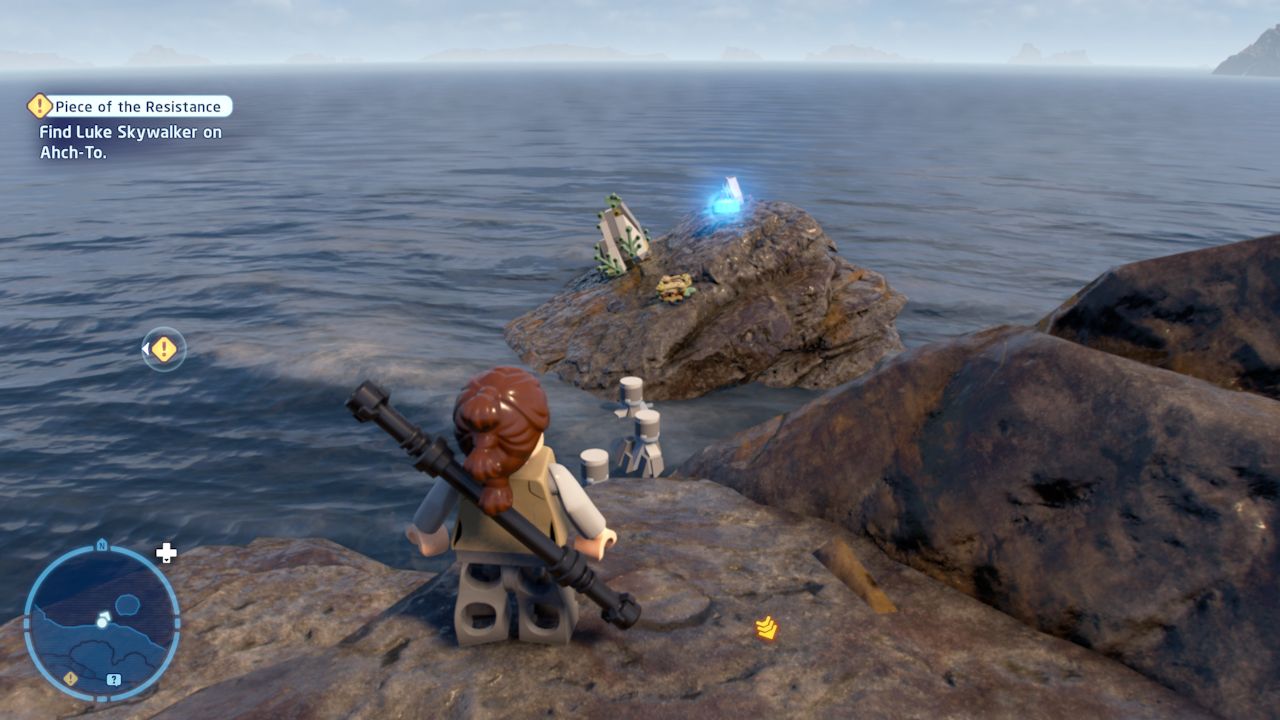 Bienvenido a Ahch-To ladrillo LEGO Star Wars