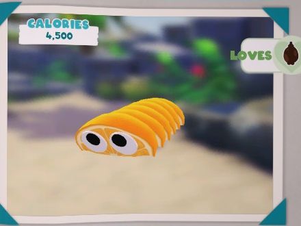 Bugsnax Bugapedia Bicho de cáscara naranja