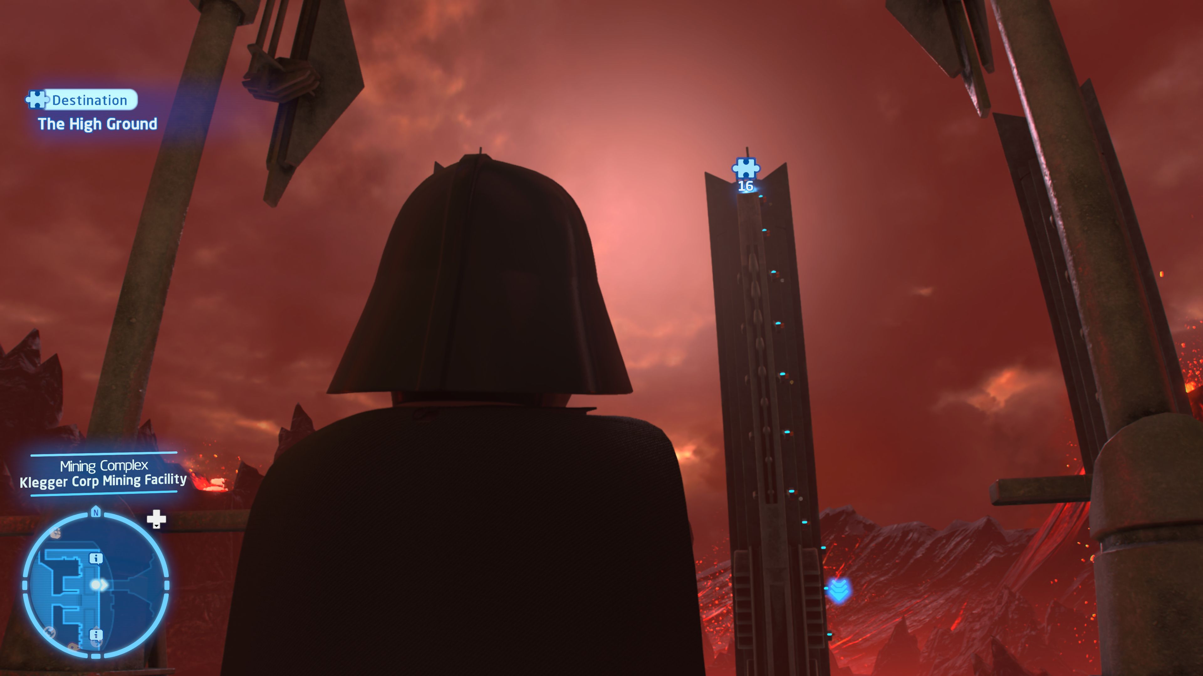 guerra de las galaxias de lego de terreno elevado