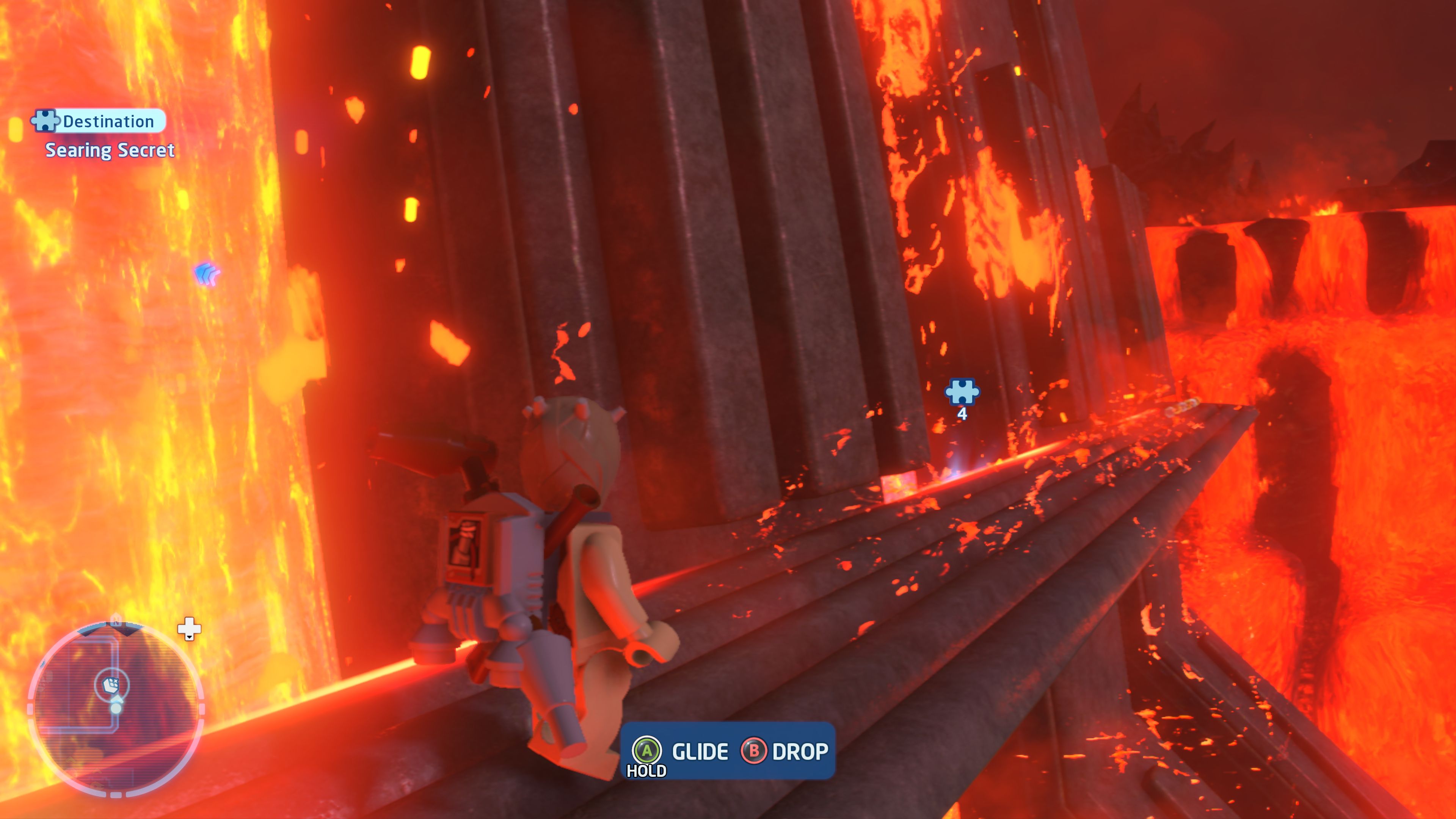 cascada de lava lego star wars