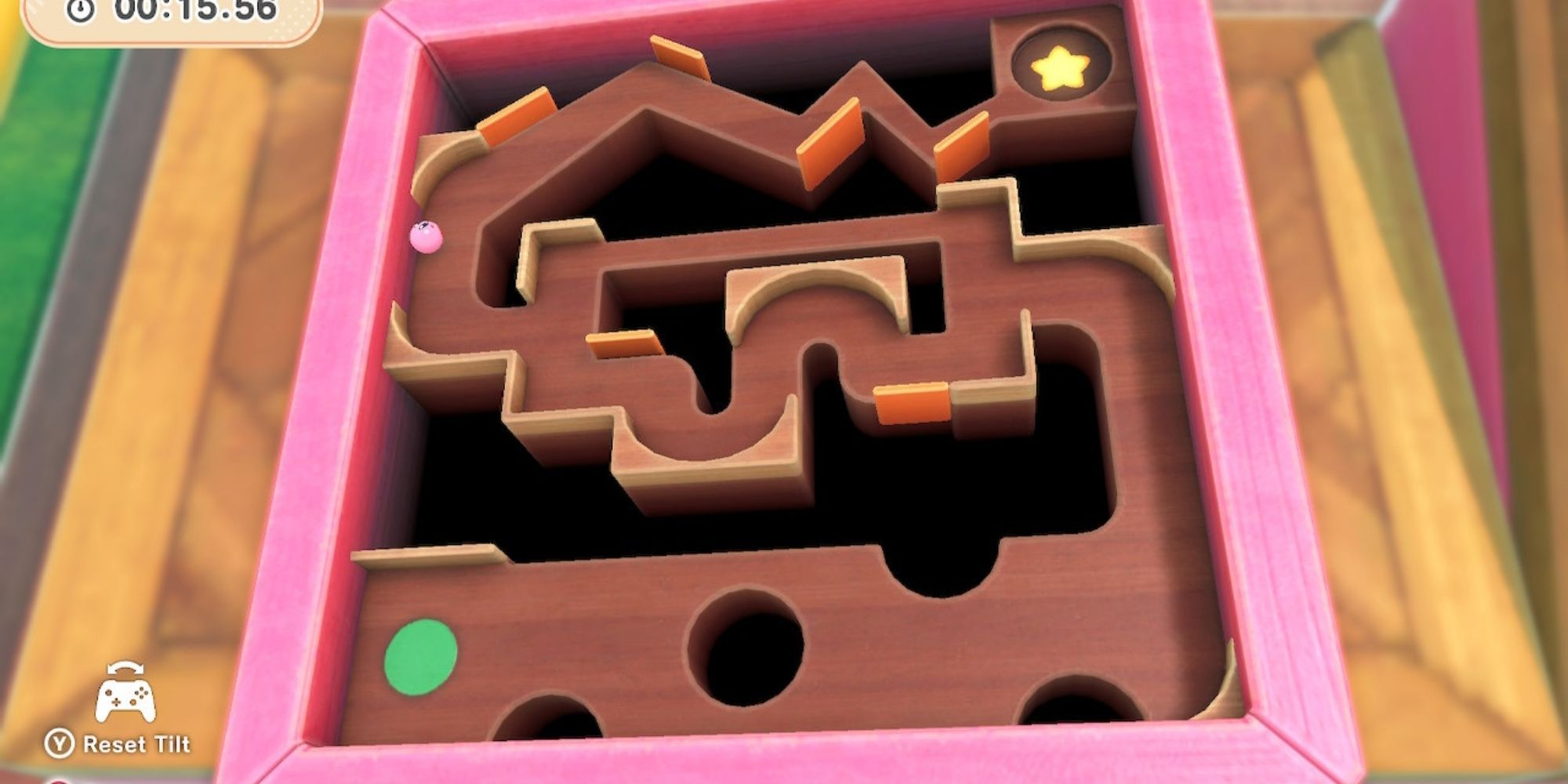 Kirby and the Forgotten Land Game Parlor - Tablero rígido inclinable y rodante de Kirby