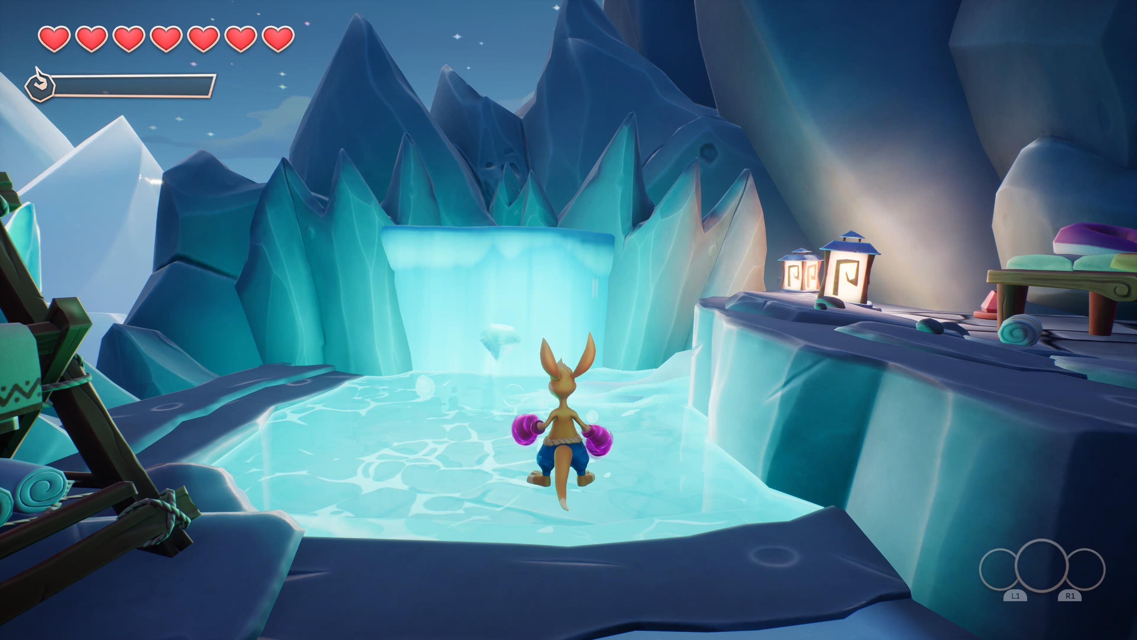 Crystal junto a la entrada de Crystal Caverns