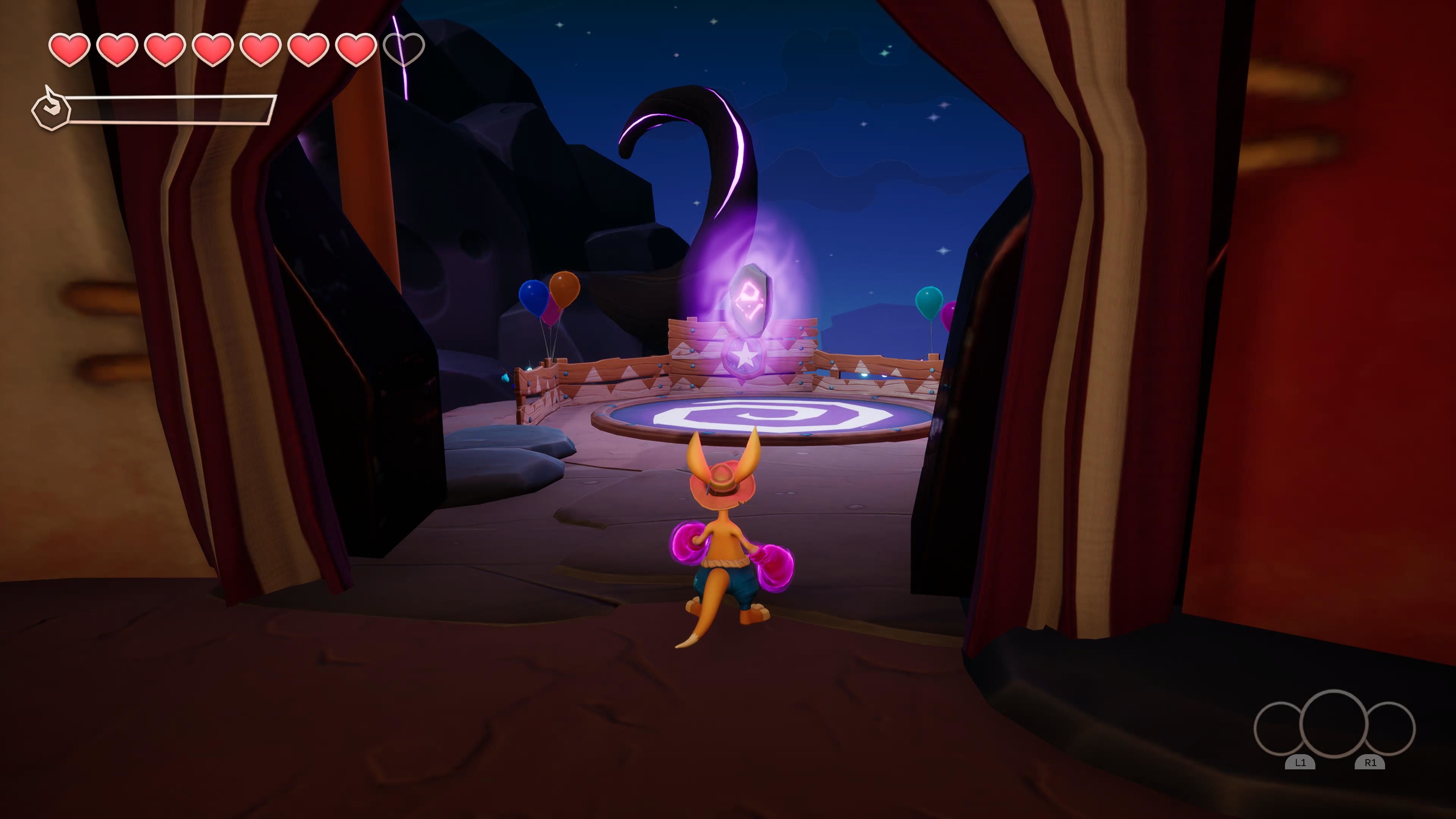 La runa final del escenario.