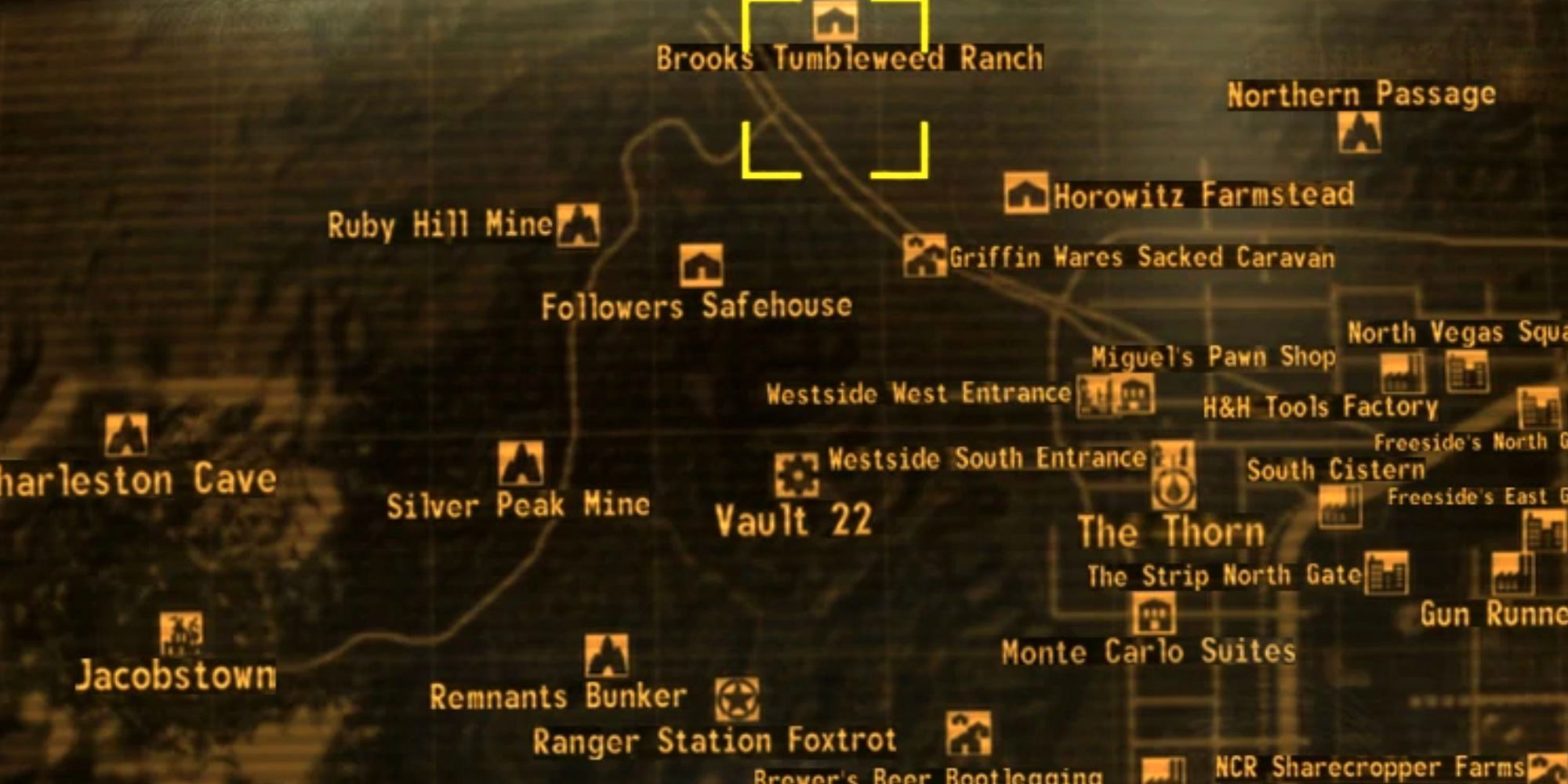 Rancho New Vegas Brooks Tumbleweed en el mapa
