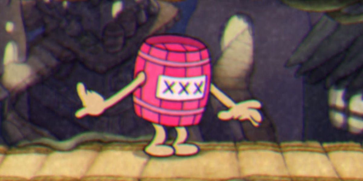 Cuphead The Delicious Course, Barril de alcohol ilegal