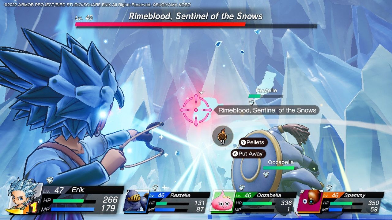 Dragon Quest Treasures, The Snarl, Rimeblood disparando el punto débil