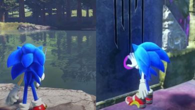 Sonic fishing and finding a portal in Sonic Frontiers
