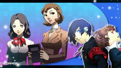 saori and maya with the male and female protagonists of persona 3 portable