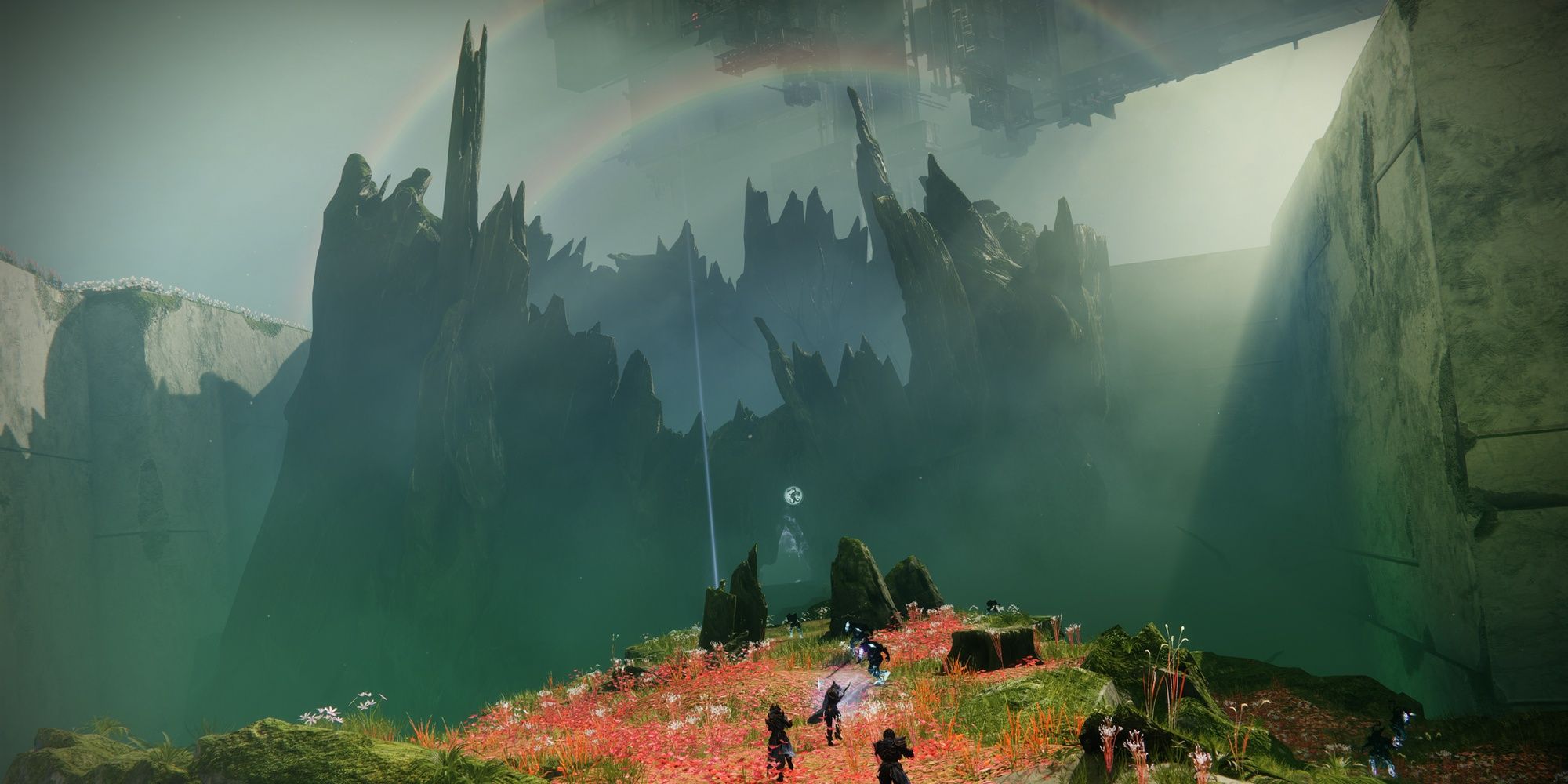 Destiny 2 Guardianes Starcrossed patrullando el Jardín Negro