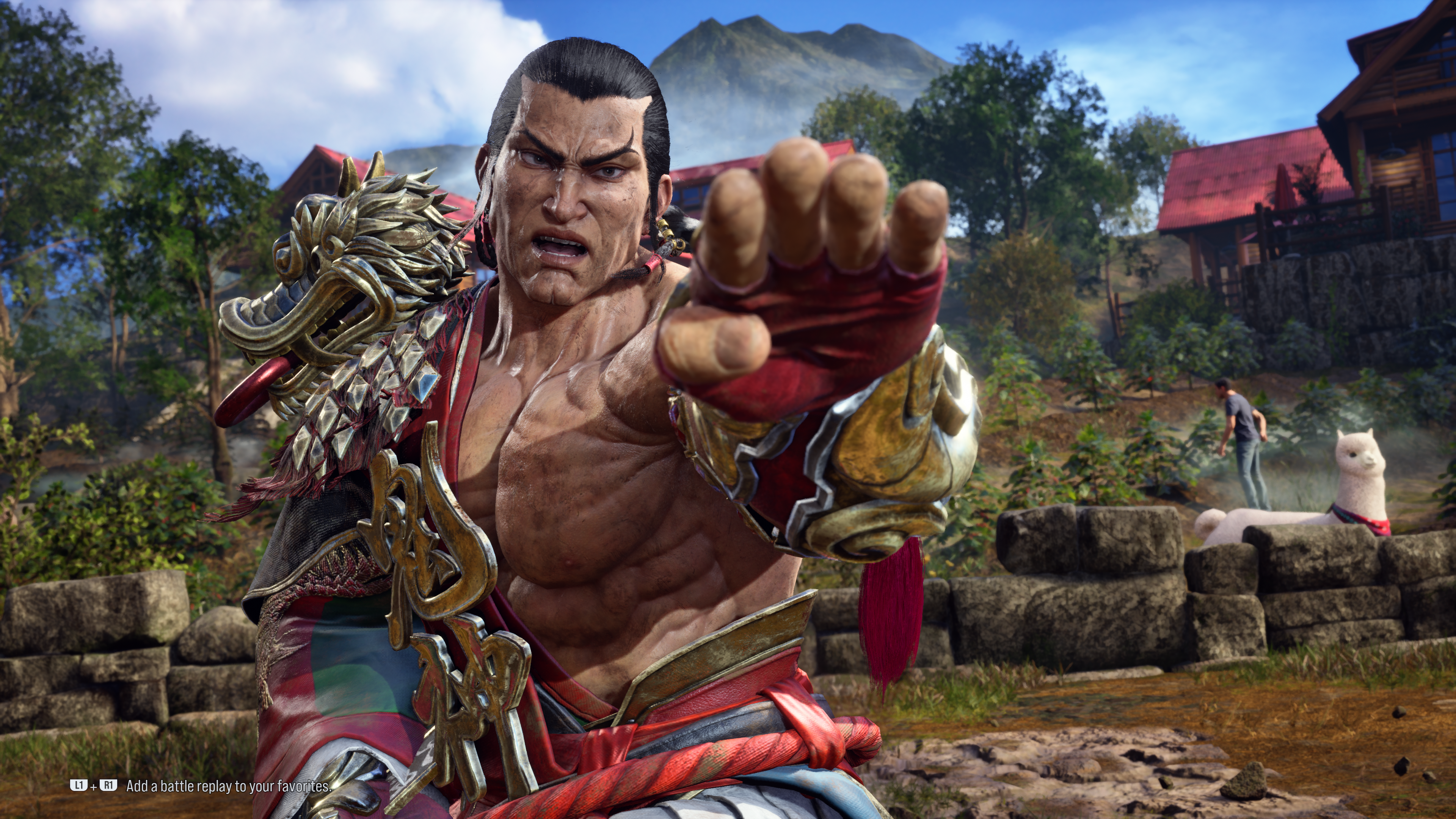 Pantalla de victoria de Feng en Tekken 8