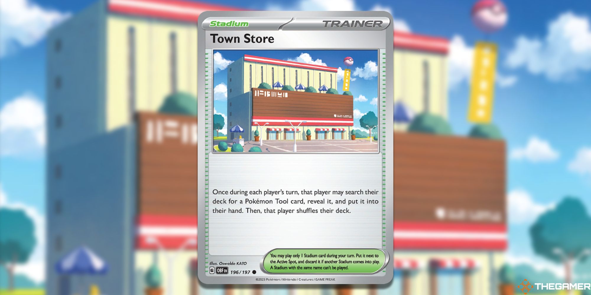 Tarjeta de tienda de la ciudad de JCC Pokémon