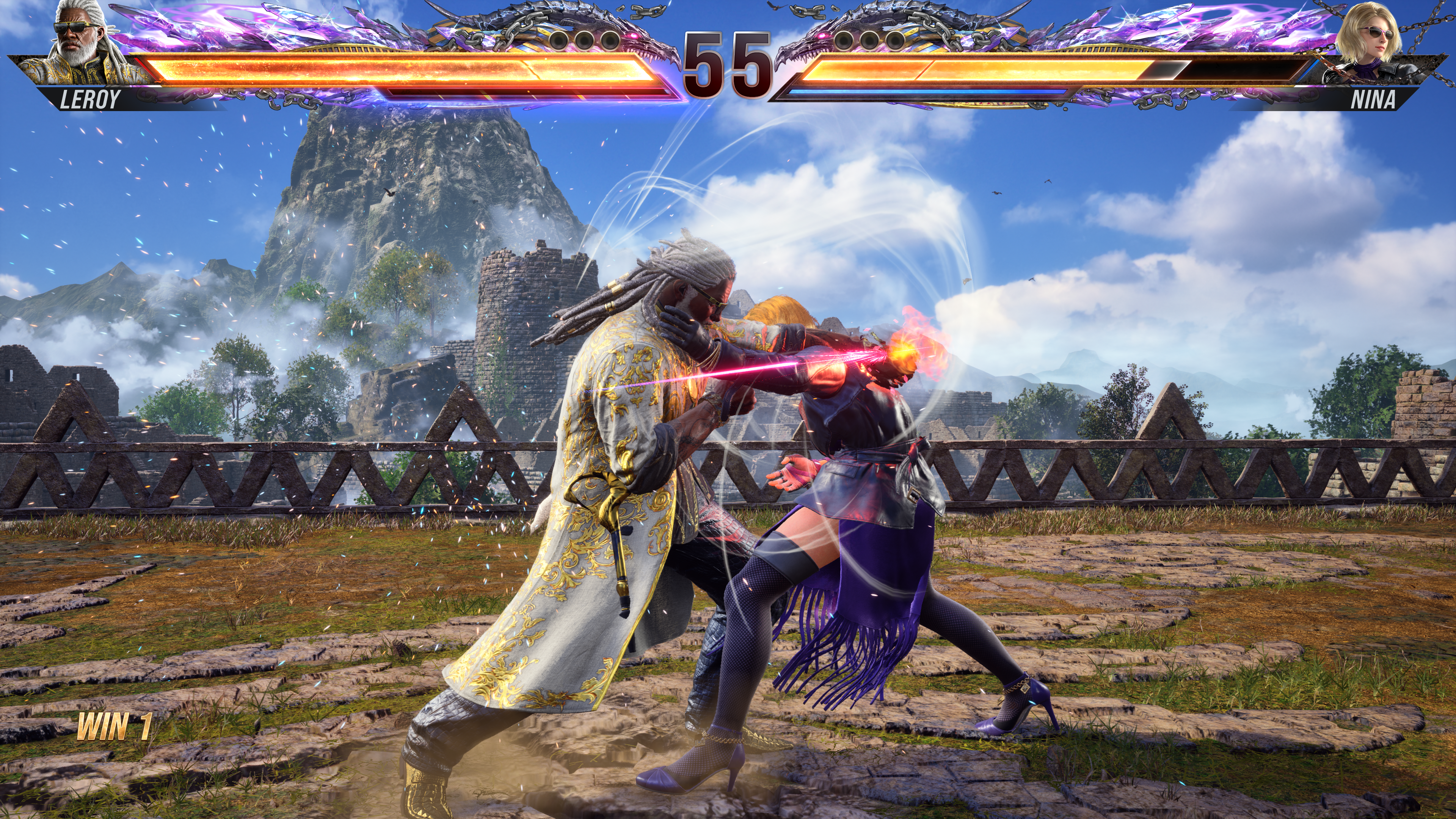 Leroy lanza una andanada de ataques a Nina en Tekken 8