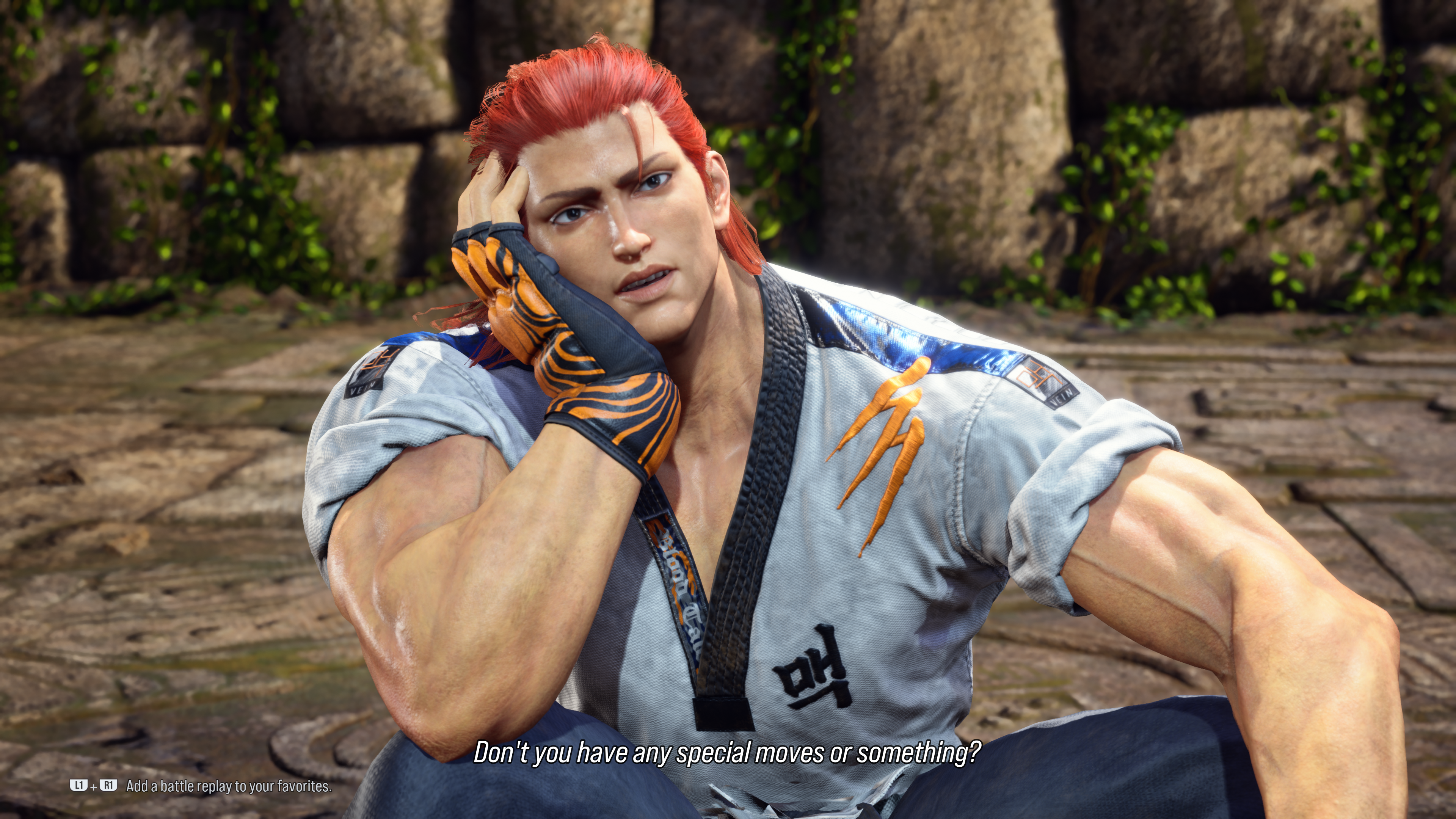 Pantalla de victoria de Hwoarang en Tekken 8