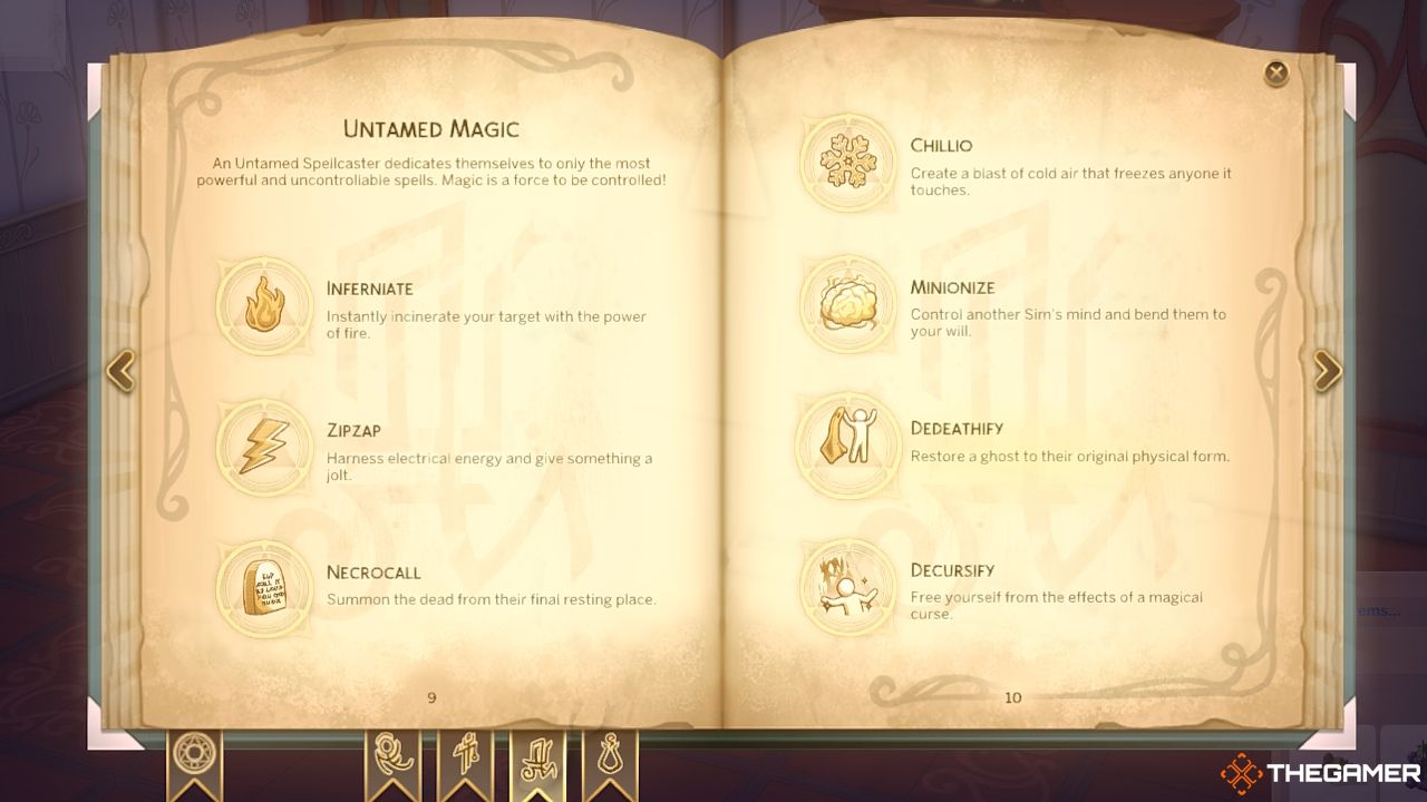 El hechizo Dedeathify en el libro de hechizos.