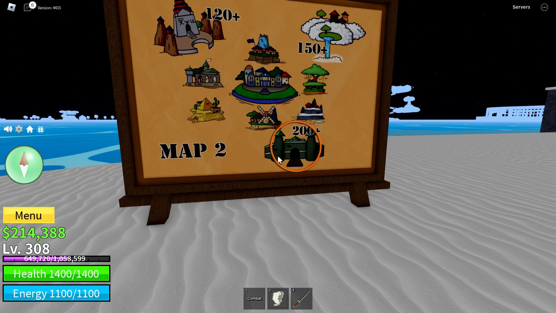 Roblox Blox Fruits, la ubicación de la prisión en el mapa