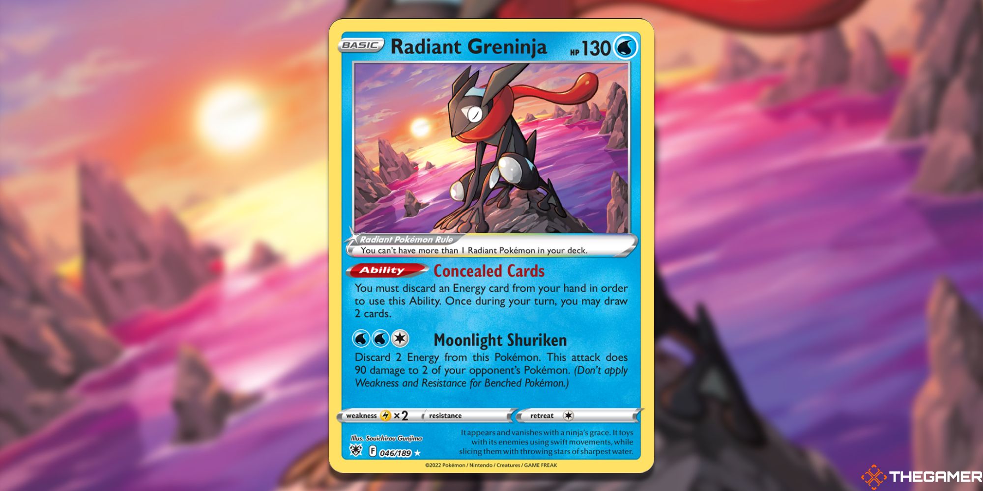 Pokémon TCG Radiant Greninja Radiant Rare Card-3
