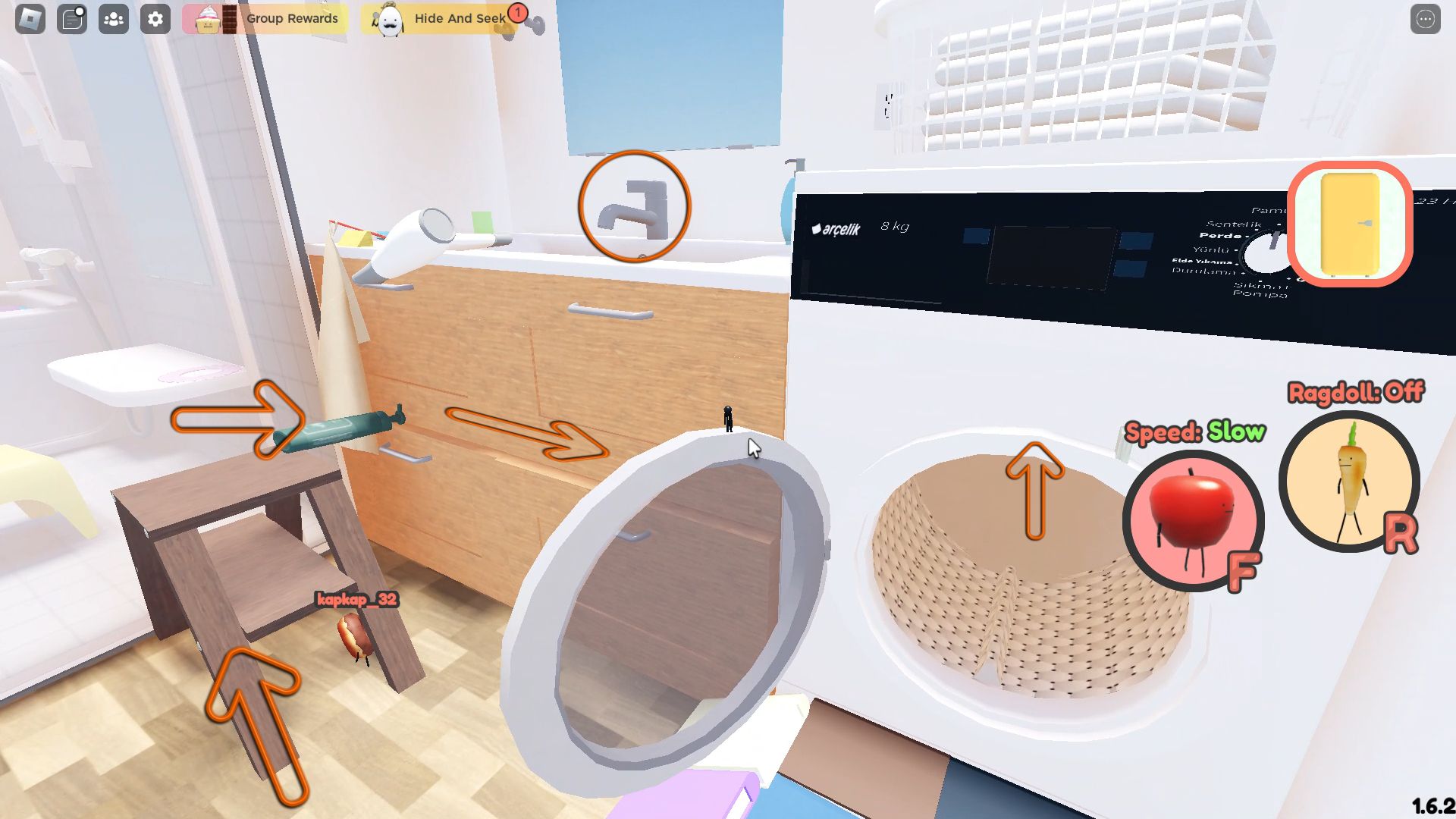 Roblox: Secret Staycation, el camino al grifo donde está el Tamago Sushi
