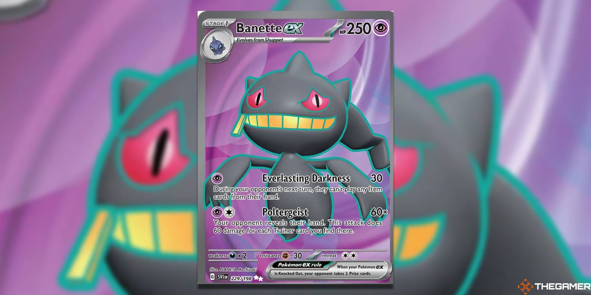 Banette ex de Scarlet y Violet