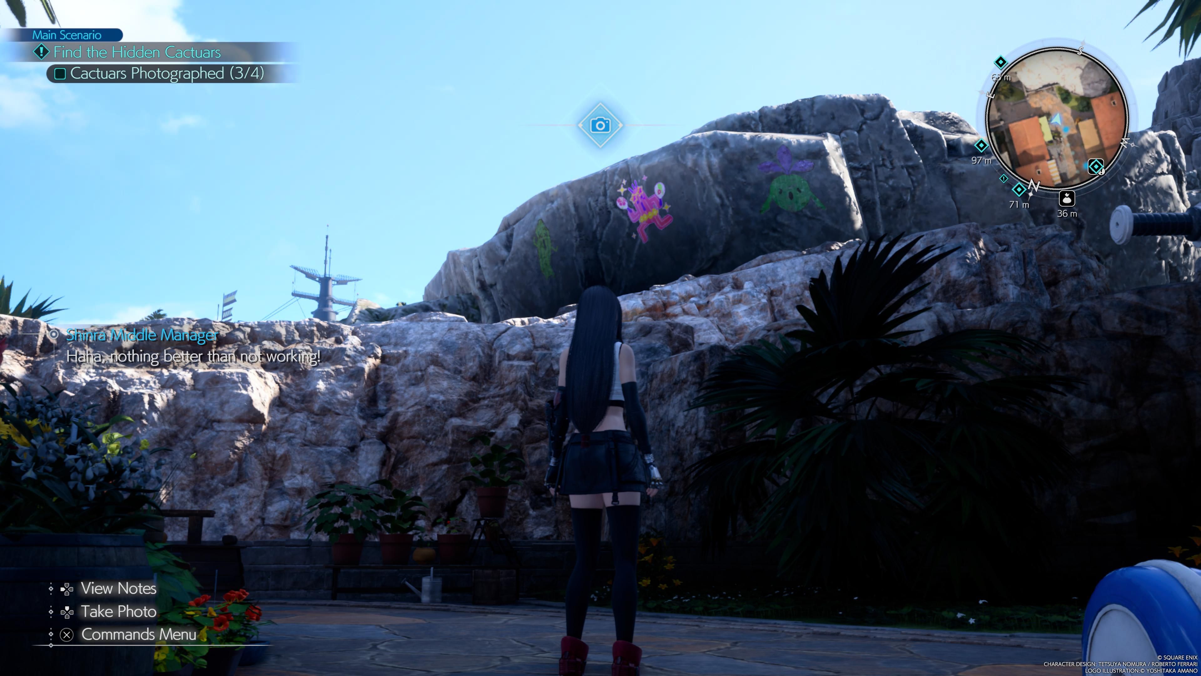 Imagen que muestra la ubicación del Cactuar 4 - FF7 Rebirth