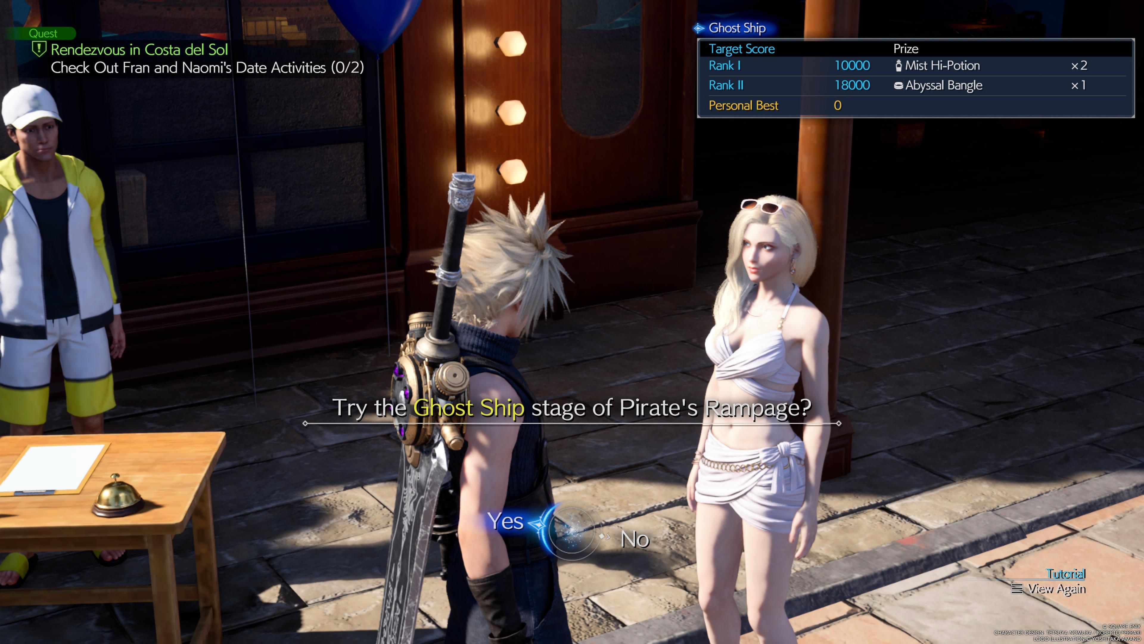 Cloud está hablando con Fran - FF 7 Rebirth