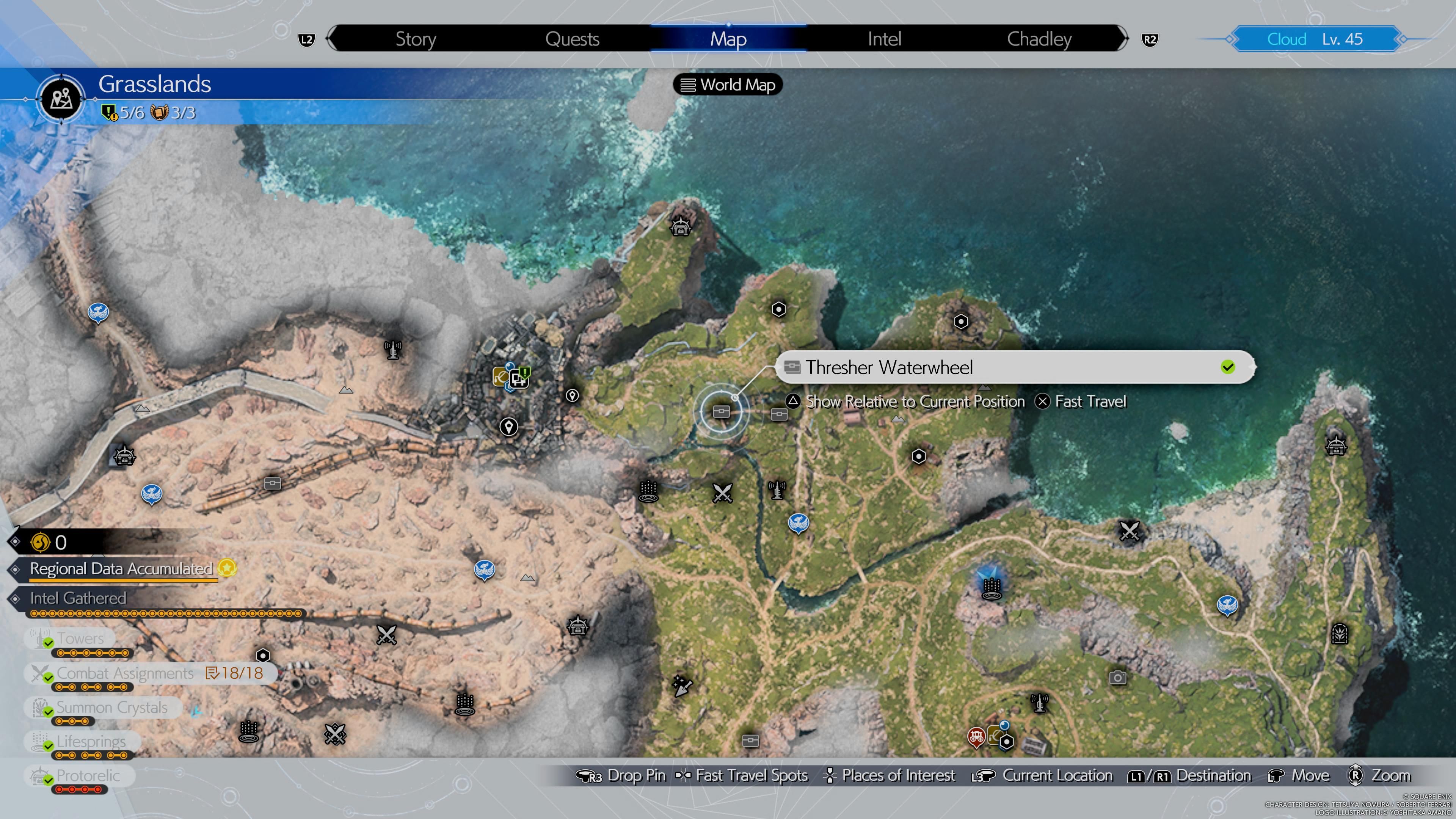 Thresher Waterwheel caché FF7 Renacimiento