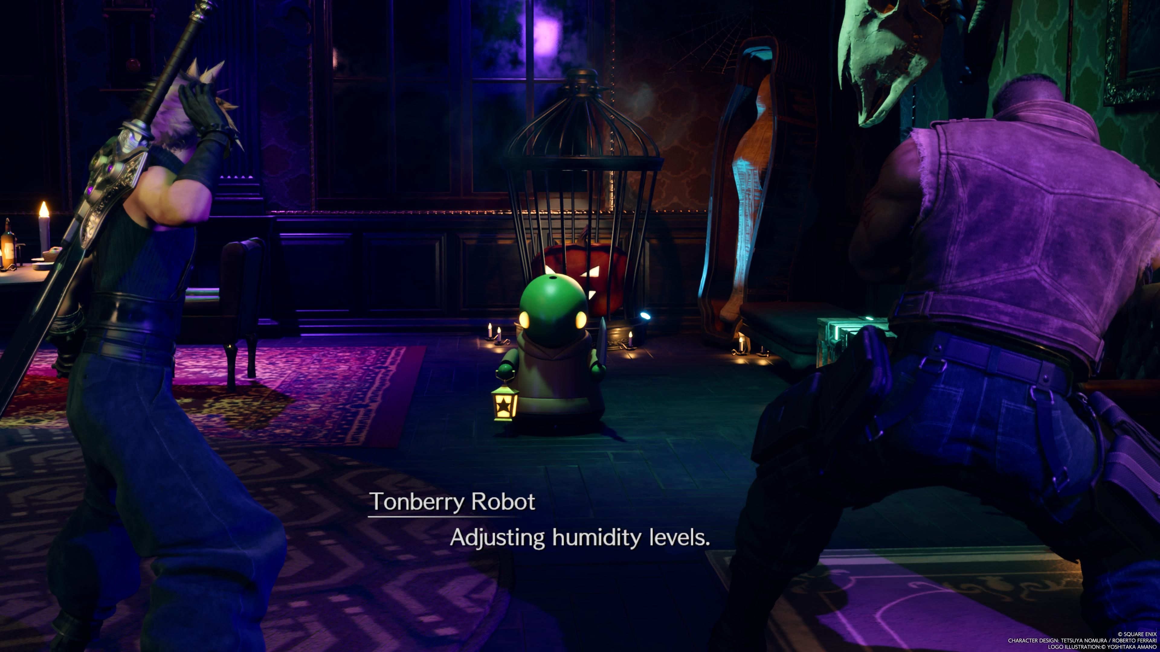 Tonberry ajusta los niveles de humedad de Ghost Square en FF7 Rebirth