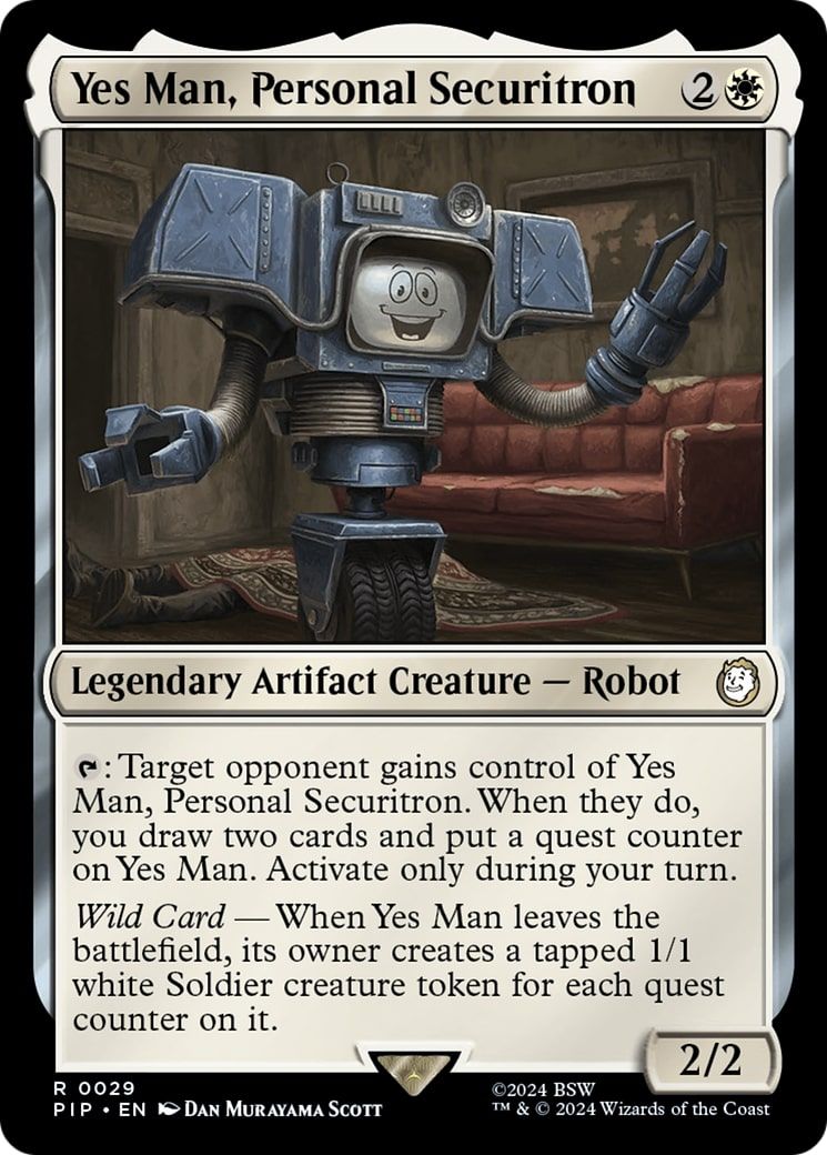 Sí hombre, tarjeta personal Securitron Magic: The Gathering