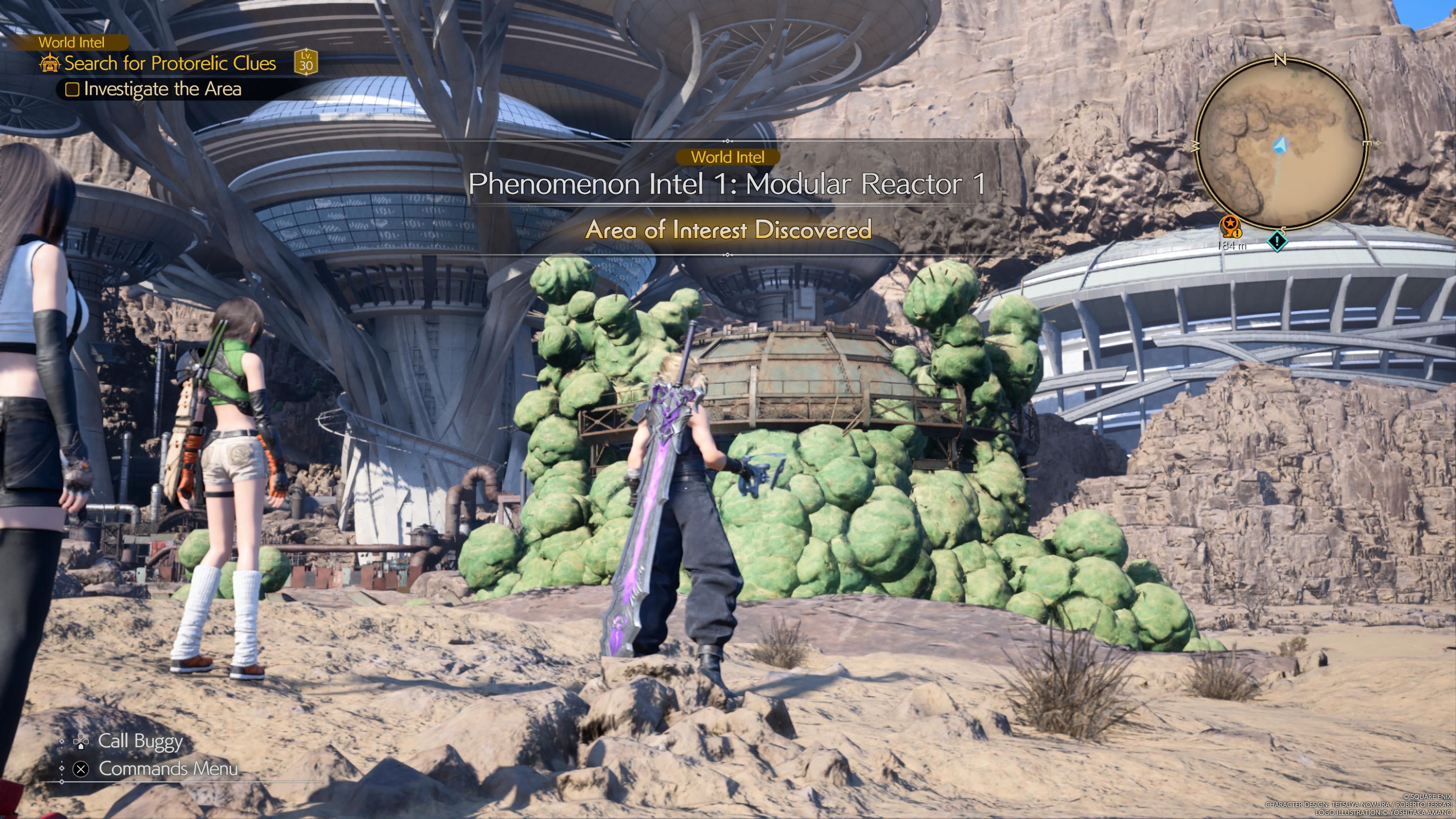 Cloud esta parado frente al Reactor Modular 1.- FF7 Rebirth