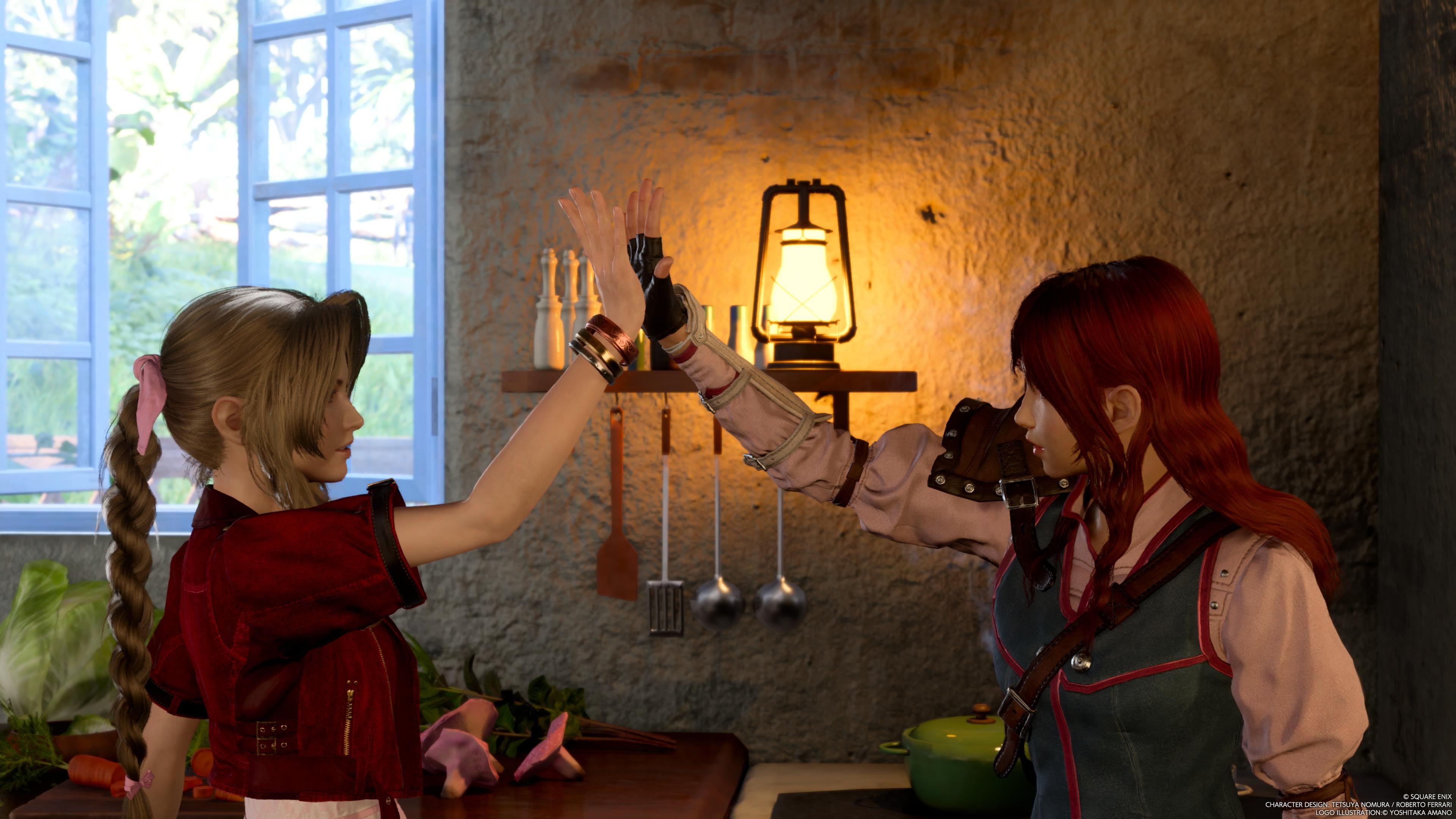 Cissnei choca los cinco Aerith-1