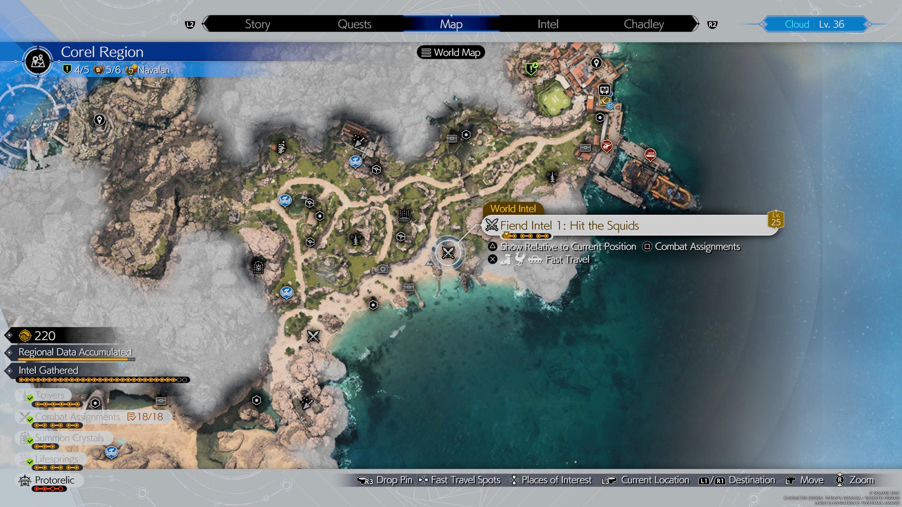 Fiend Intel 1 golpea a los calamares - FF7 Rebirth
