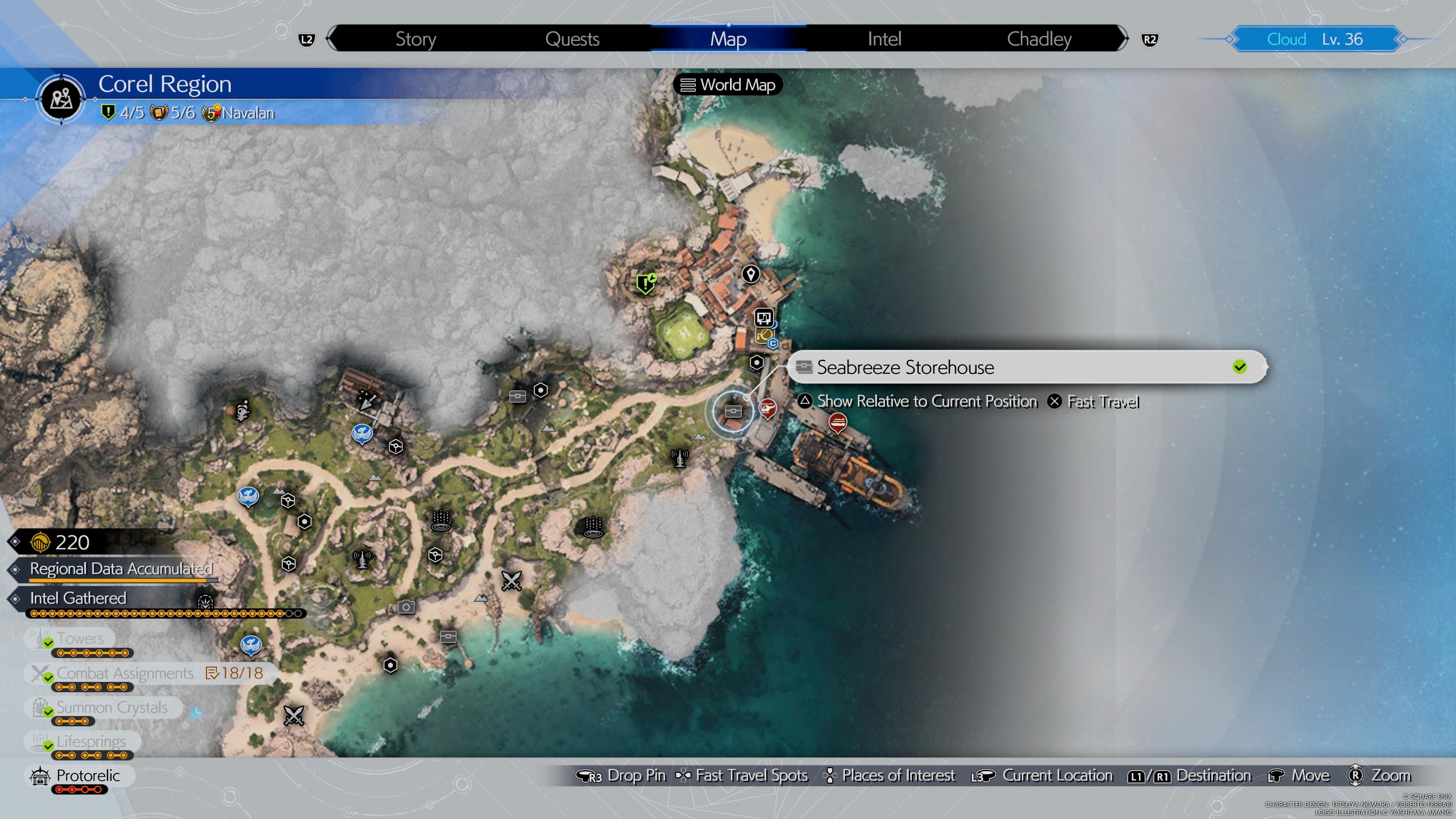 Caché del almacén Seabreeze - FF7 Rebirth