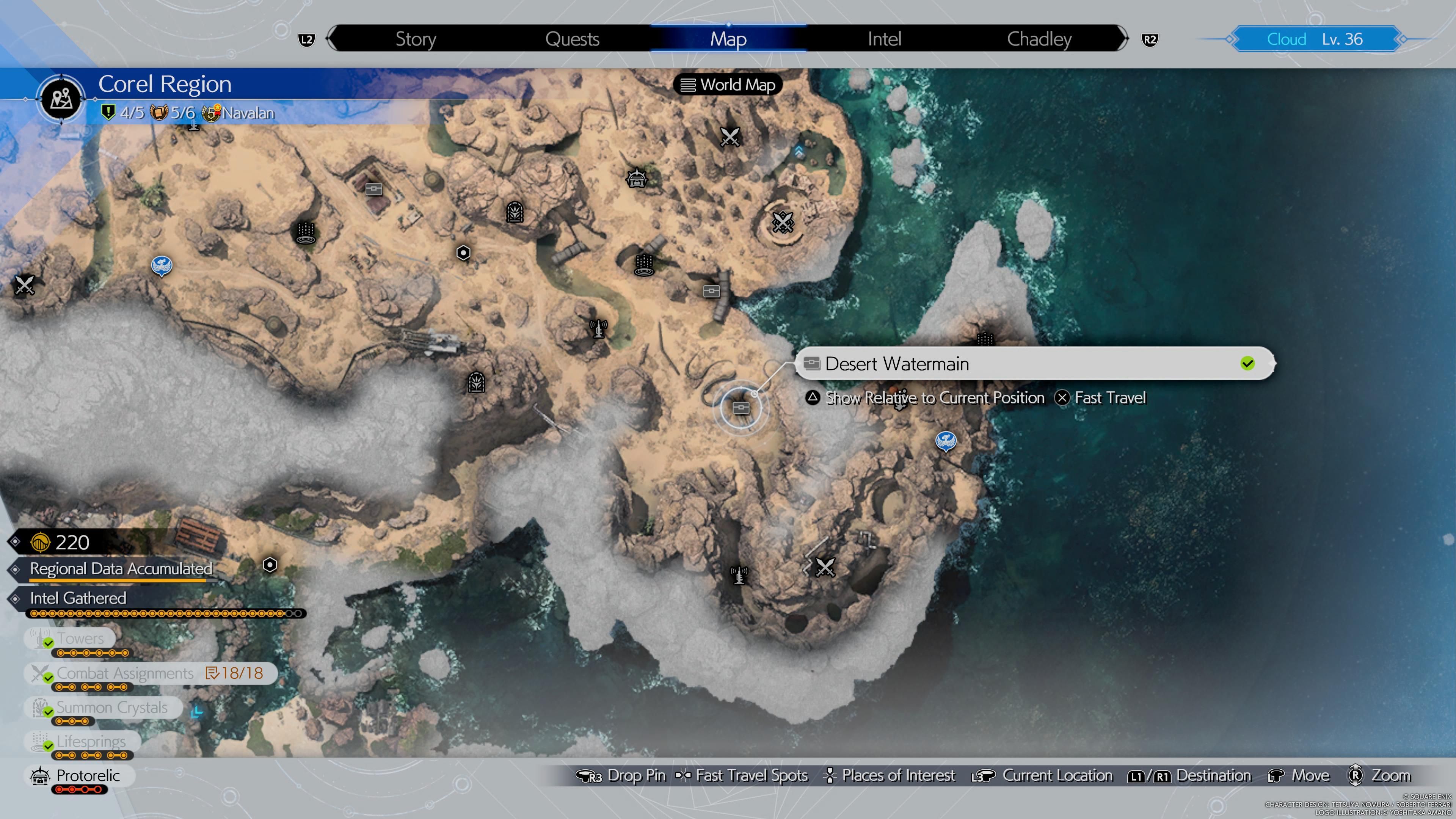 Caché de Desert Watermain - FF7 Rebirth