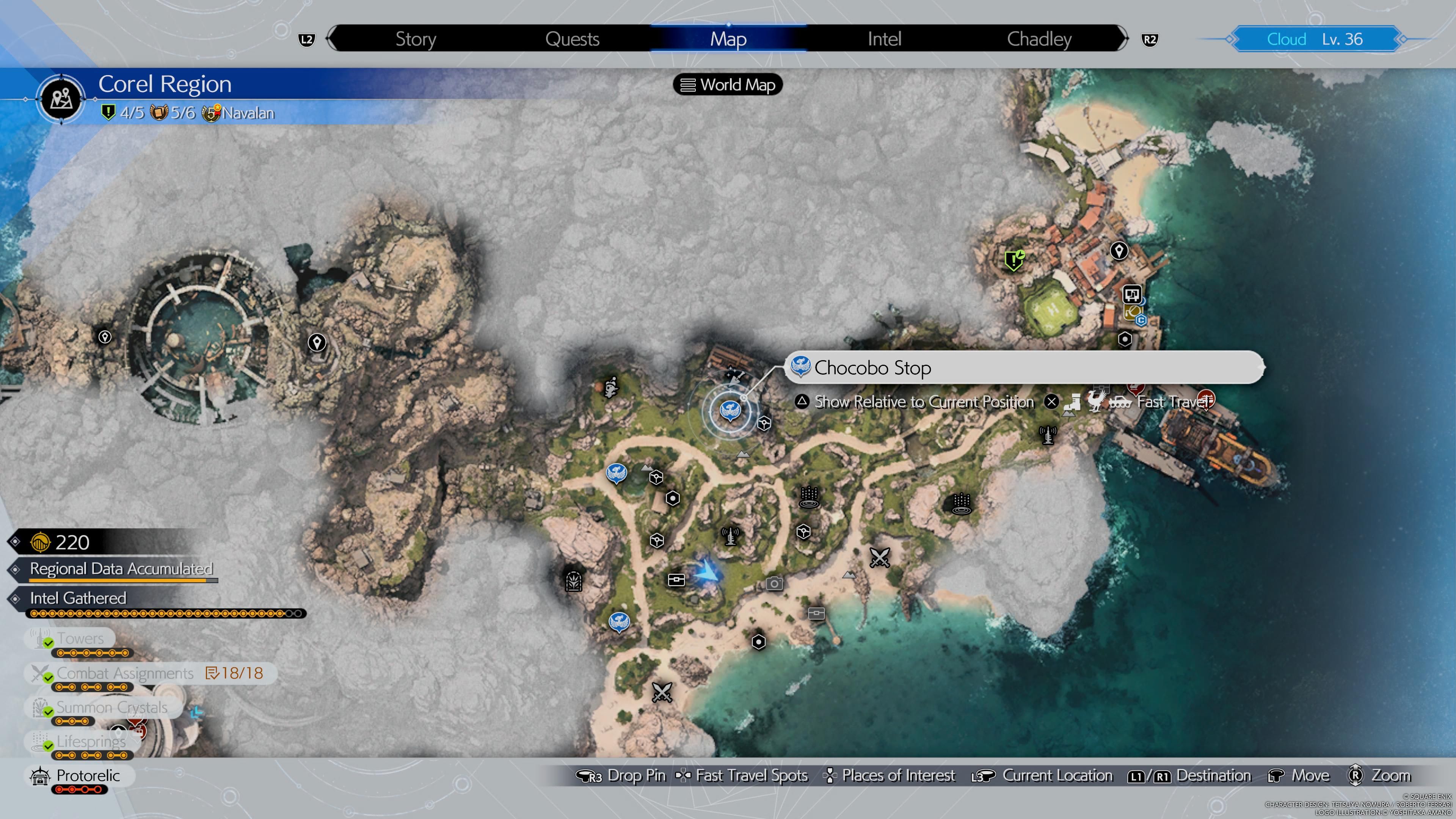 Ubicación de la parada número 1 de Chocobo - FF7 Rebirth