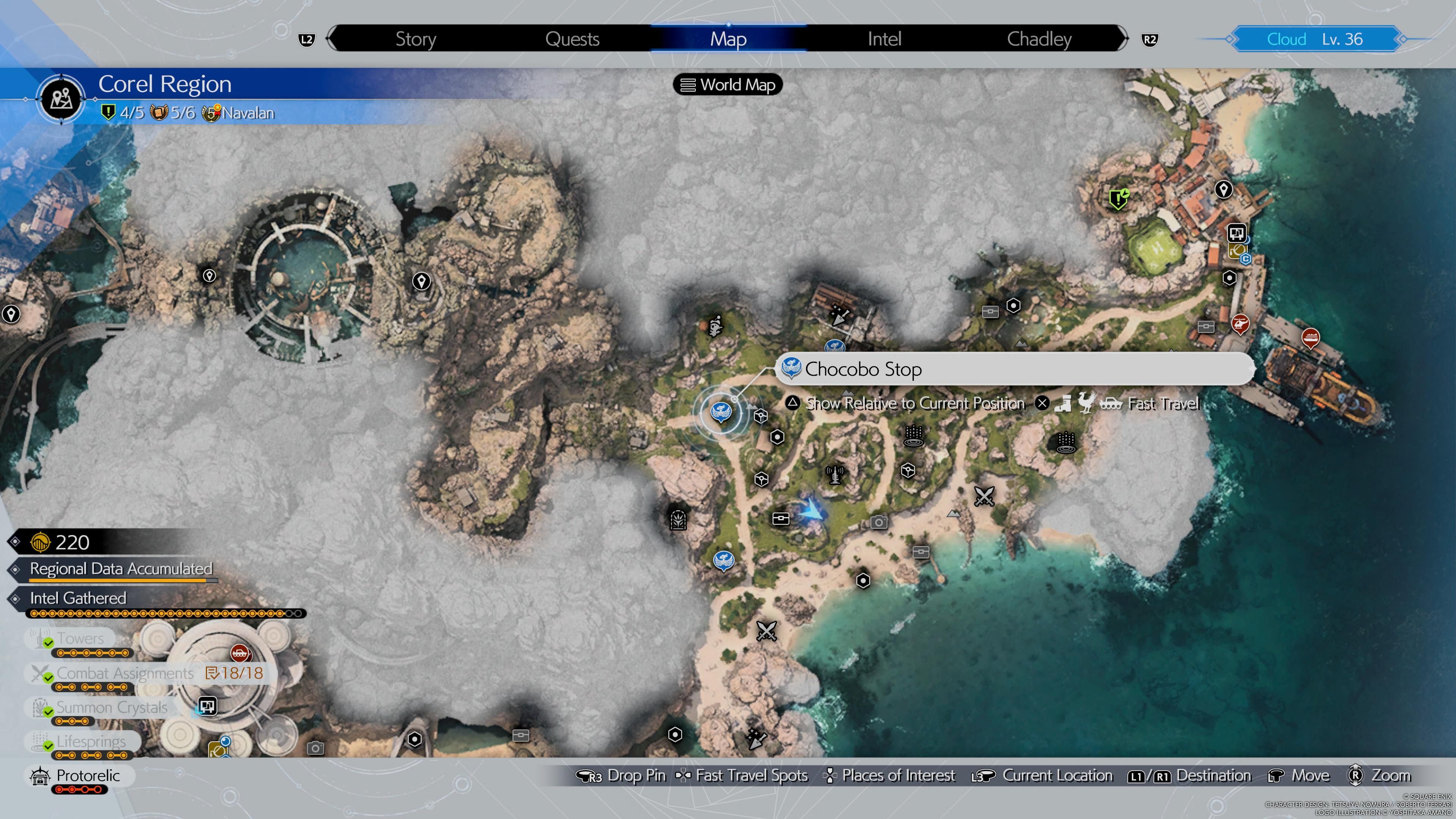 Ubicación de la parada número 2 de Chocobo - FF7 Rebirth