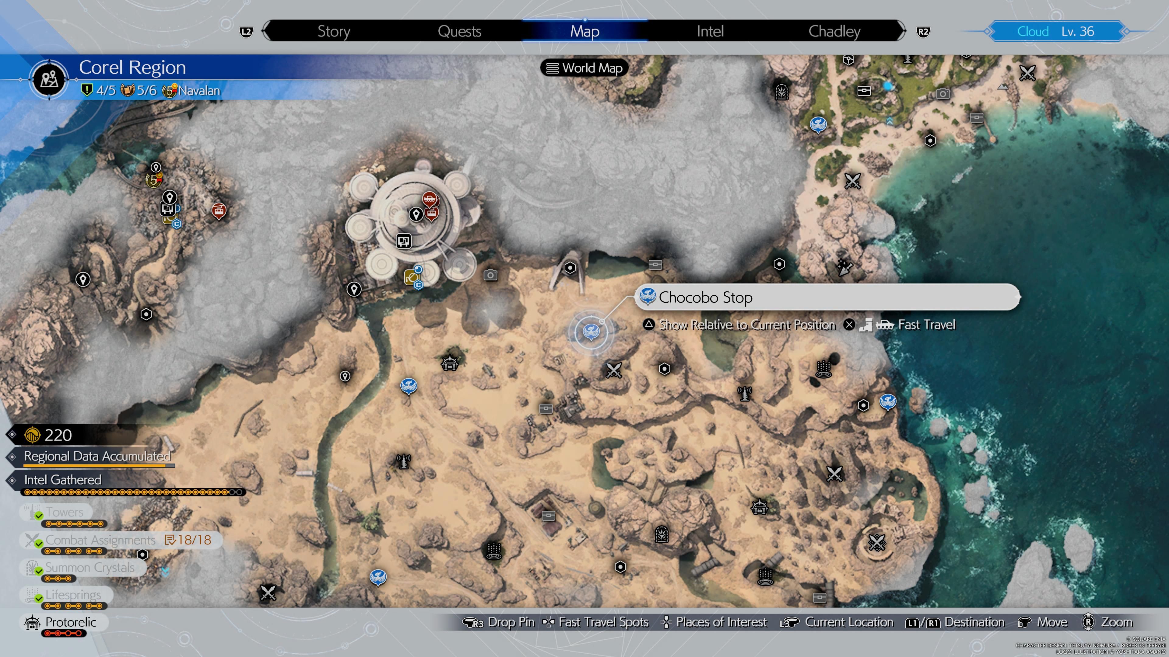 Ubicación de la parada número 4 de Chocobo - FF7 Rebirth