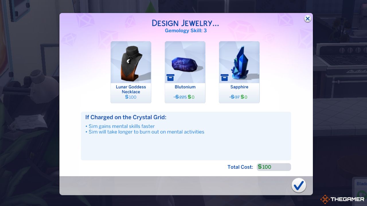 Las diversas opciones de diseño de joyas en Los Sims 4