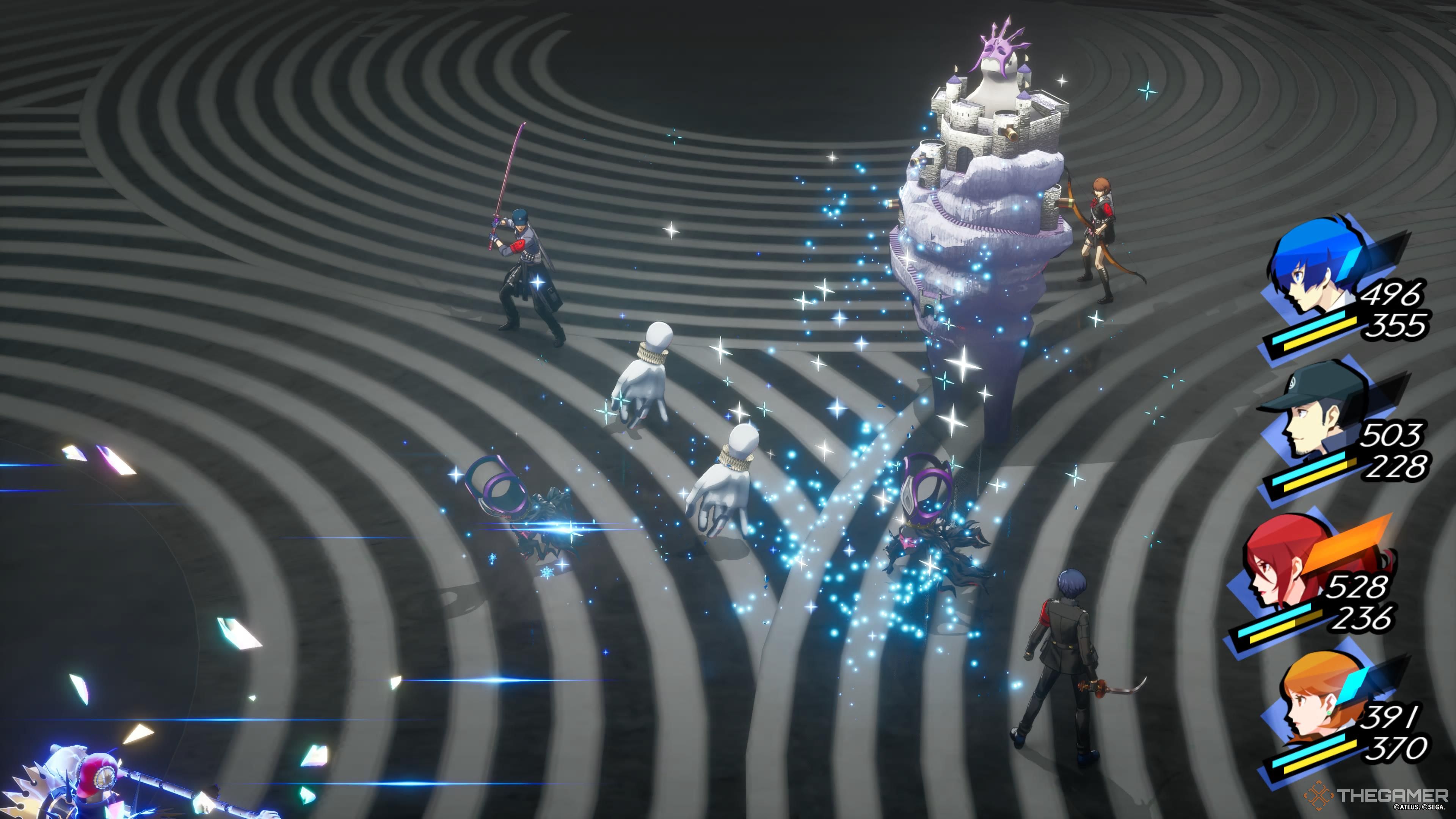 Persona 3 Reload Party Fighting Comeback Castle