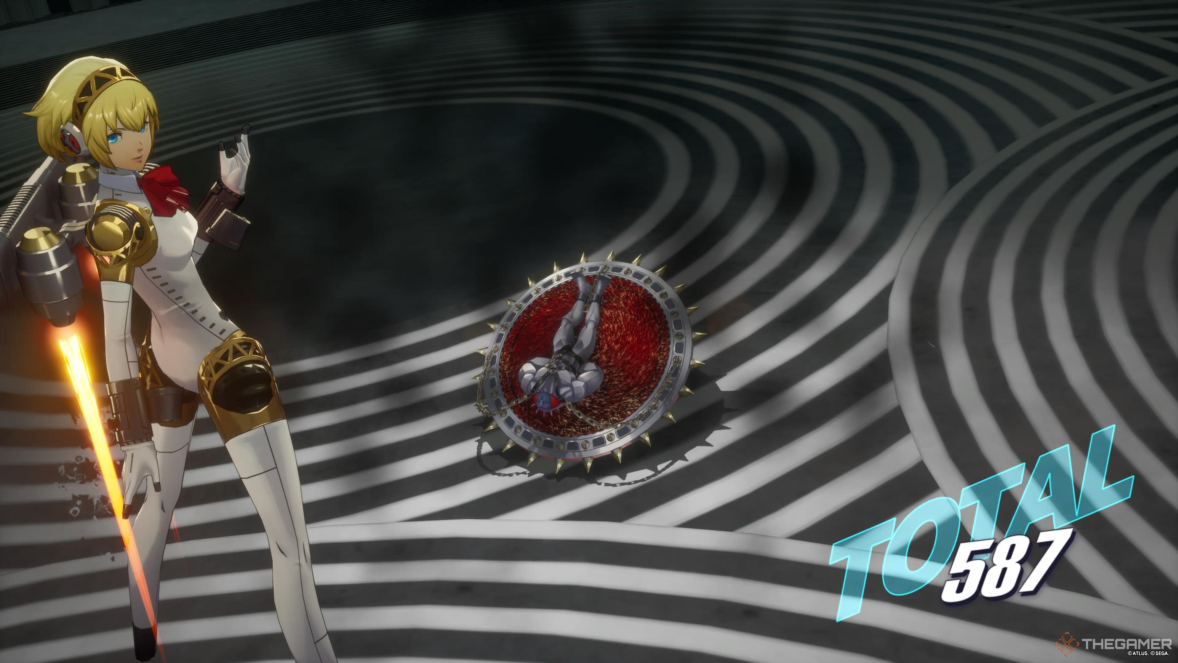 Persona 3 Reload aigis ataca al pecador hedonista