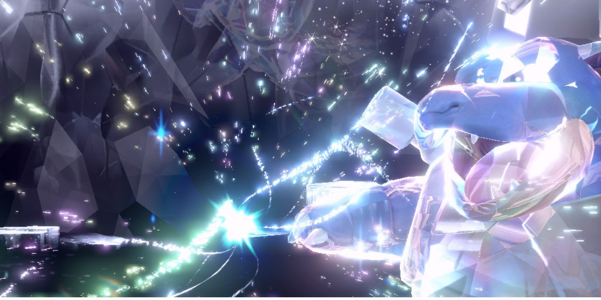 Una captura de pantalla de Blastoise en Tera Den en Pokémon Scarlet y Violet