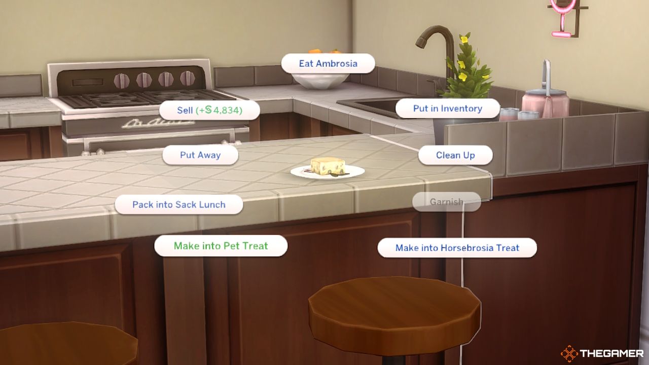 Un Sim elige convertir Ambrosia en una golosina para mascotas
