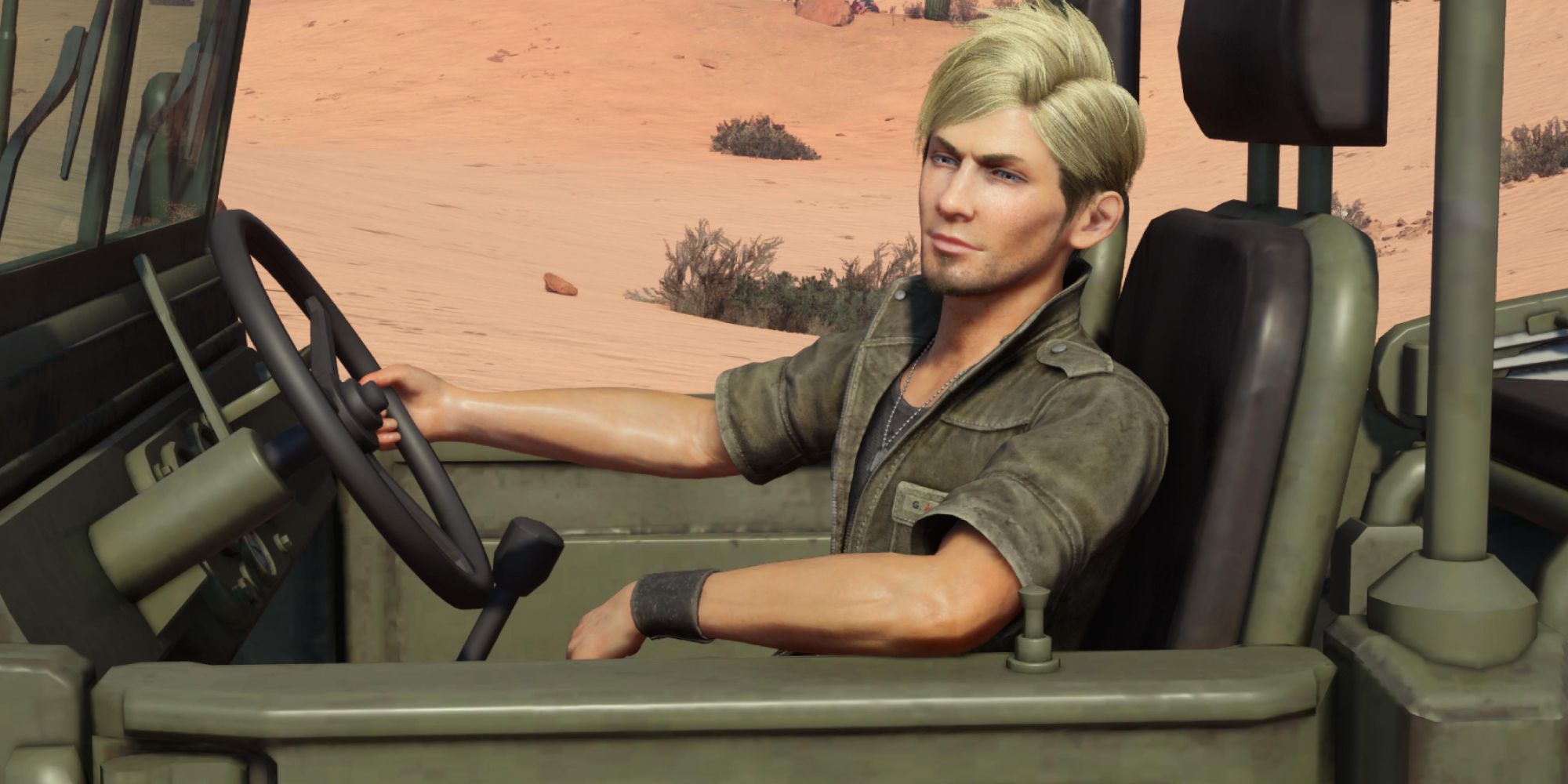 Una foto del genial Zhijie en su auto - FF7 Rebirth