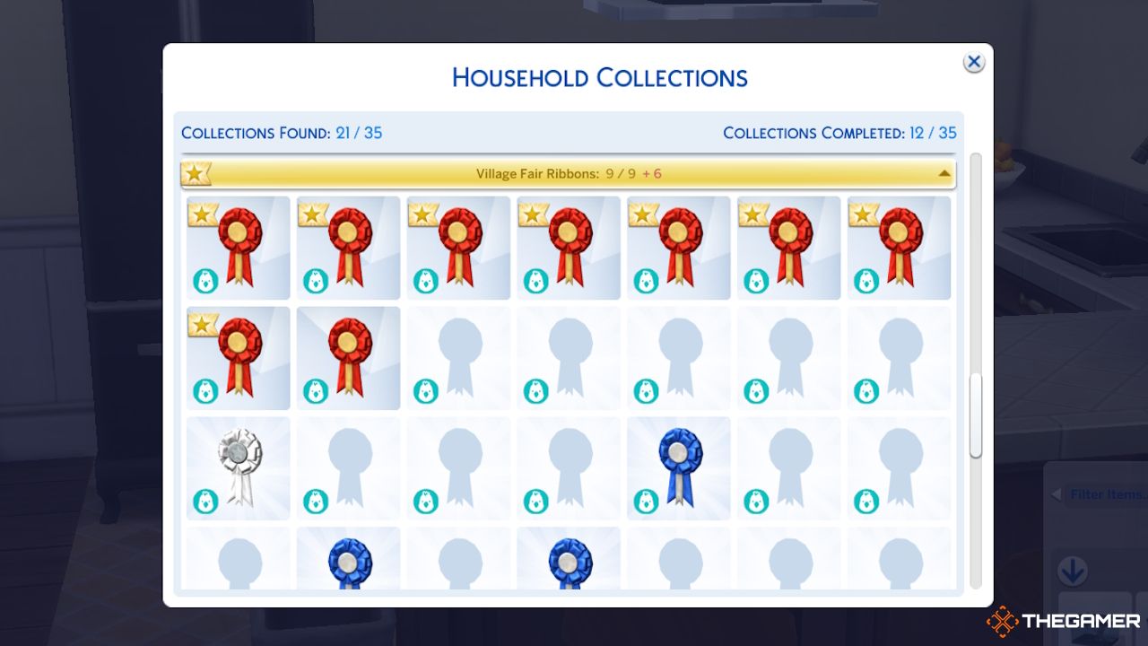 Los Sims 4 Colección de cintas de feria del pueblo en colecciones para el hogar